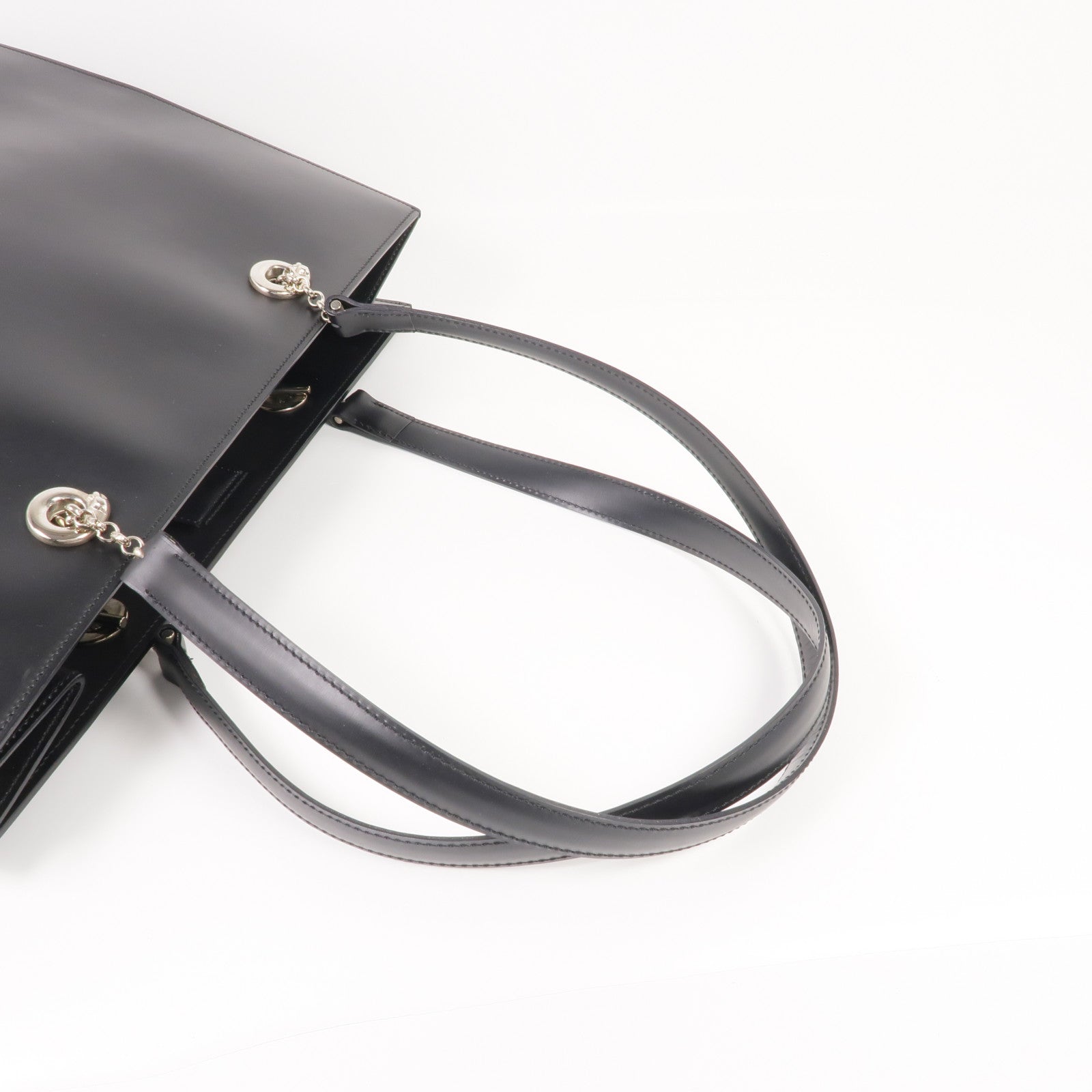 CARTIER 牛皮皮革Shoulder Tote銀扣肩背袋/手挽袋