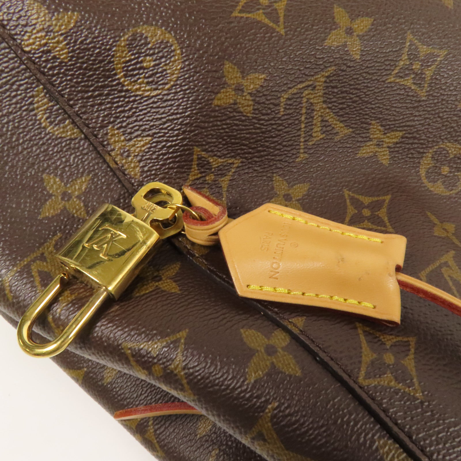 LOUIS VUITTON Monogram Montaigne MM金扣手挽肩背兩用袋