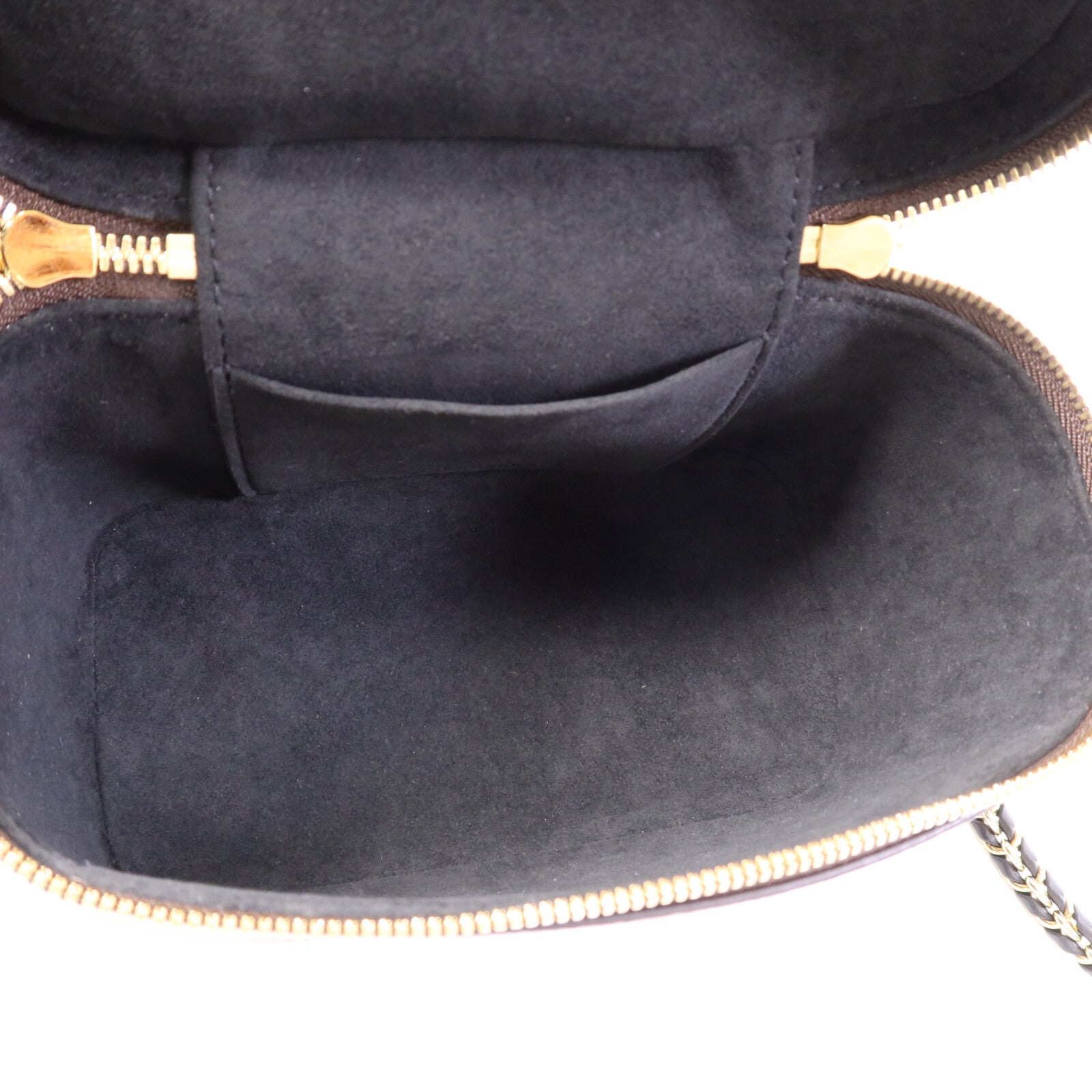 LOUIS VUITTON Monogram Reverse Vanity PM金扣手挽肩背兩用袋棕色