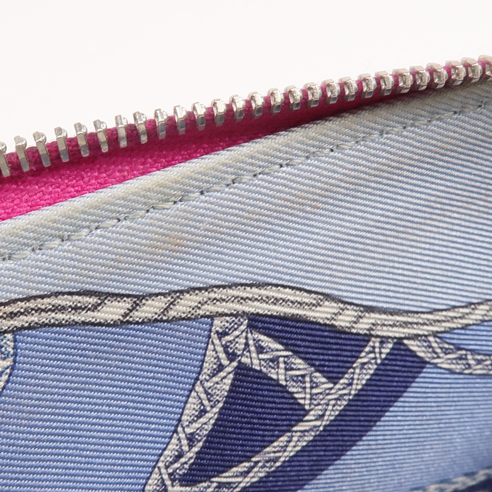 HERMES Epsom皮革Silk In Long Wallet長錢包Rose Pourpre