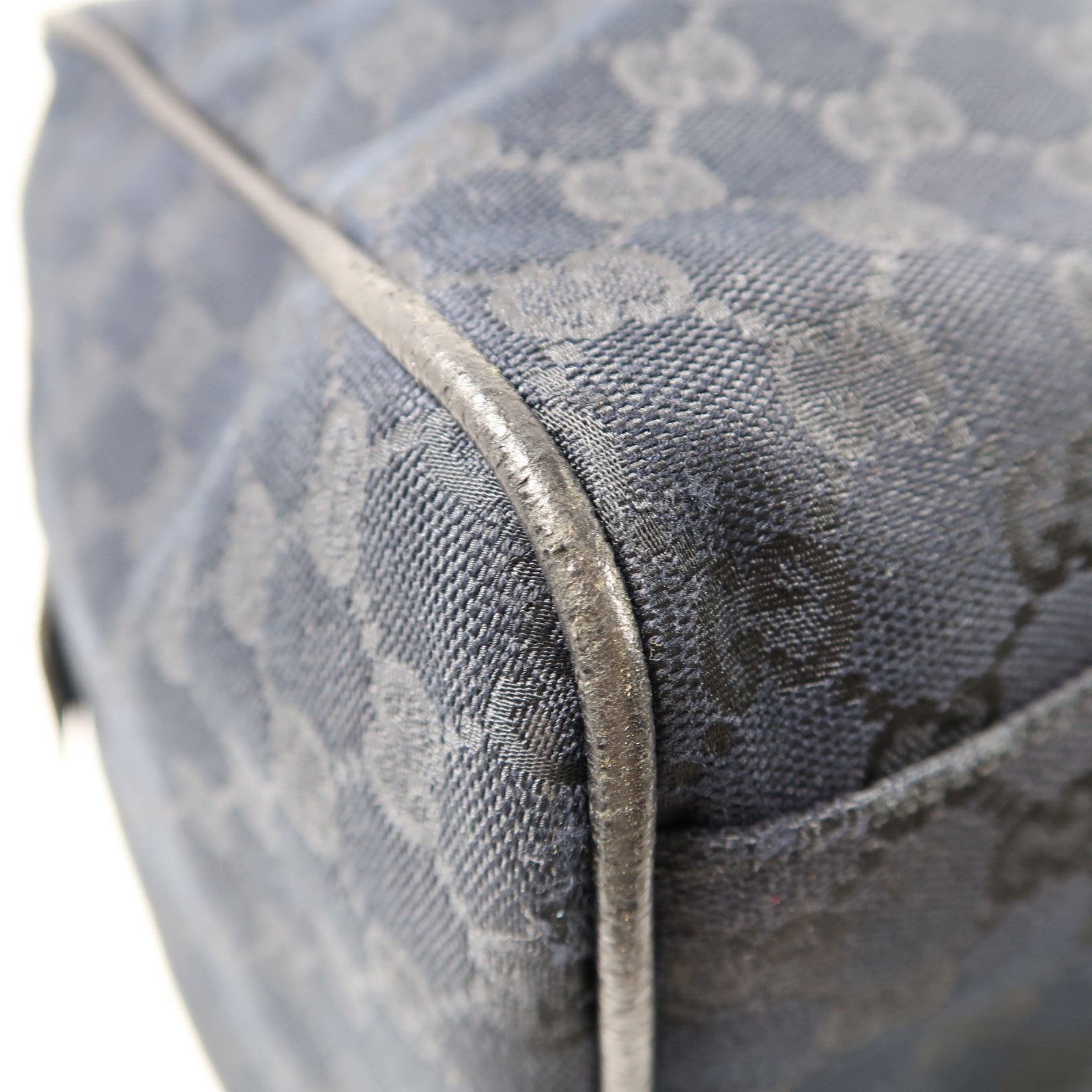 GUCCI 帆布Tote Bag肩背袋黑色