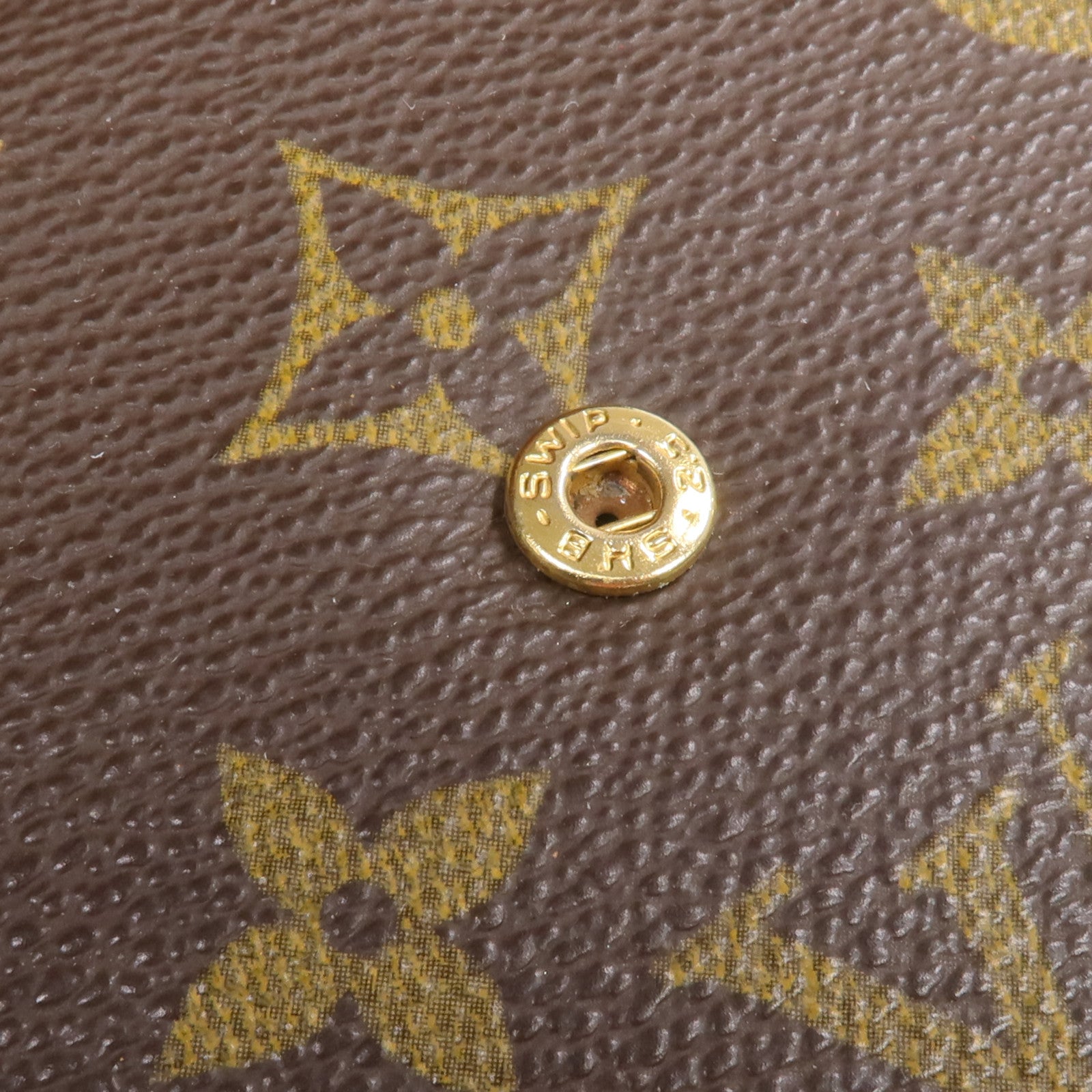 LOUIS VUITTON Monogram Porte Monnaie Carte Credit金扣錢包