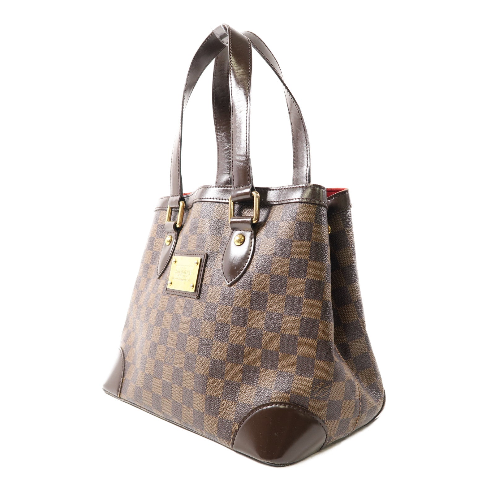 LOUIS VUITTON 【激減優惠】Damier Hampstead PM金扣手挽袋啡色