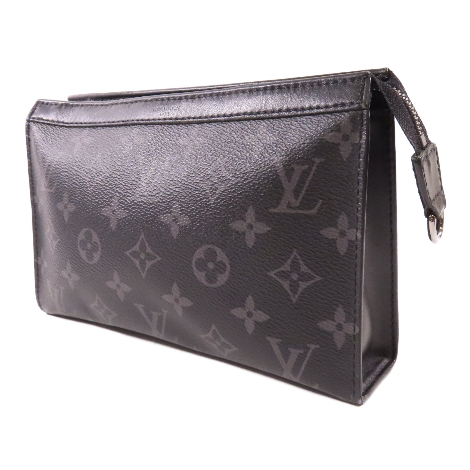 LOUIS VUITTON Monogram Eclipse Gaston銀扣肩背袋