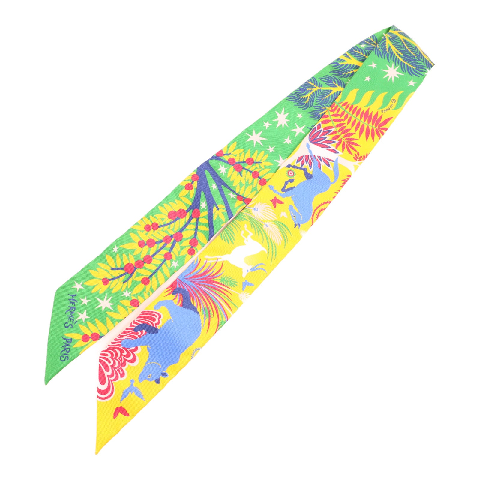 HERMES 【激減優惠】絲質Twilly絲巾