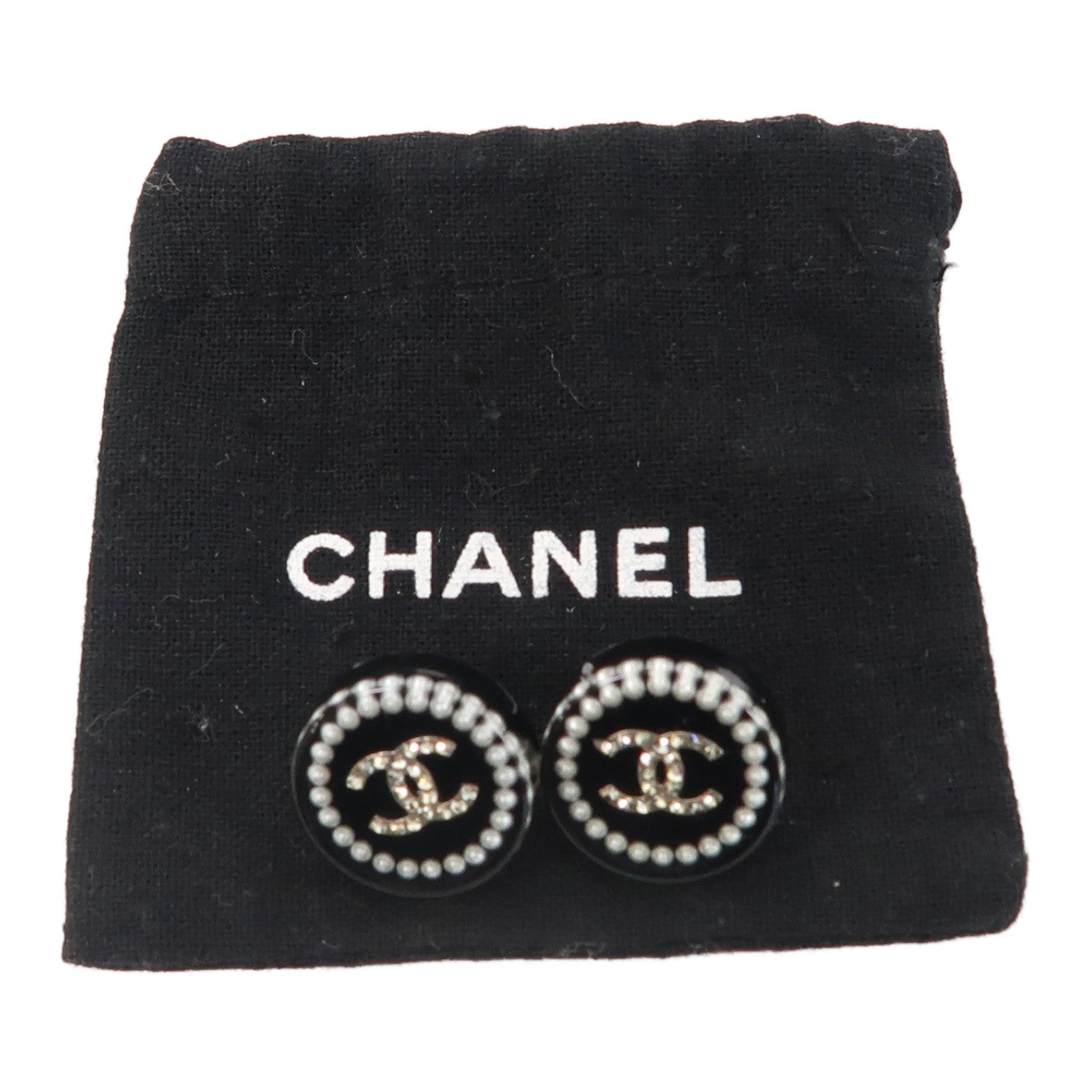 CHANEL PVC Earrings耳環黑色