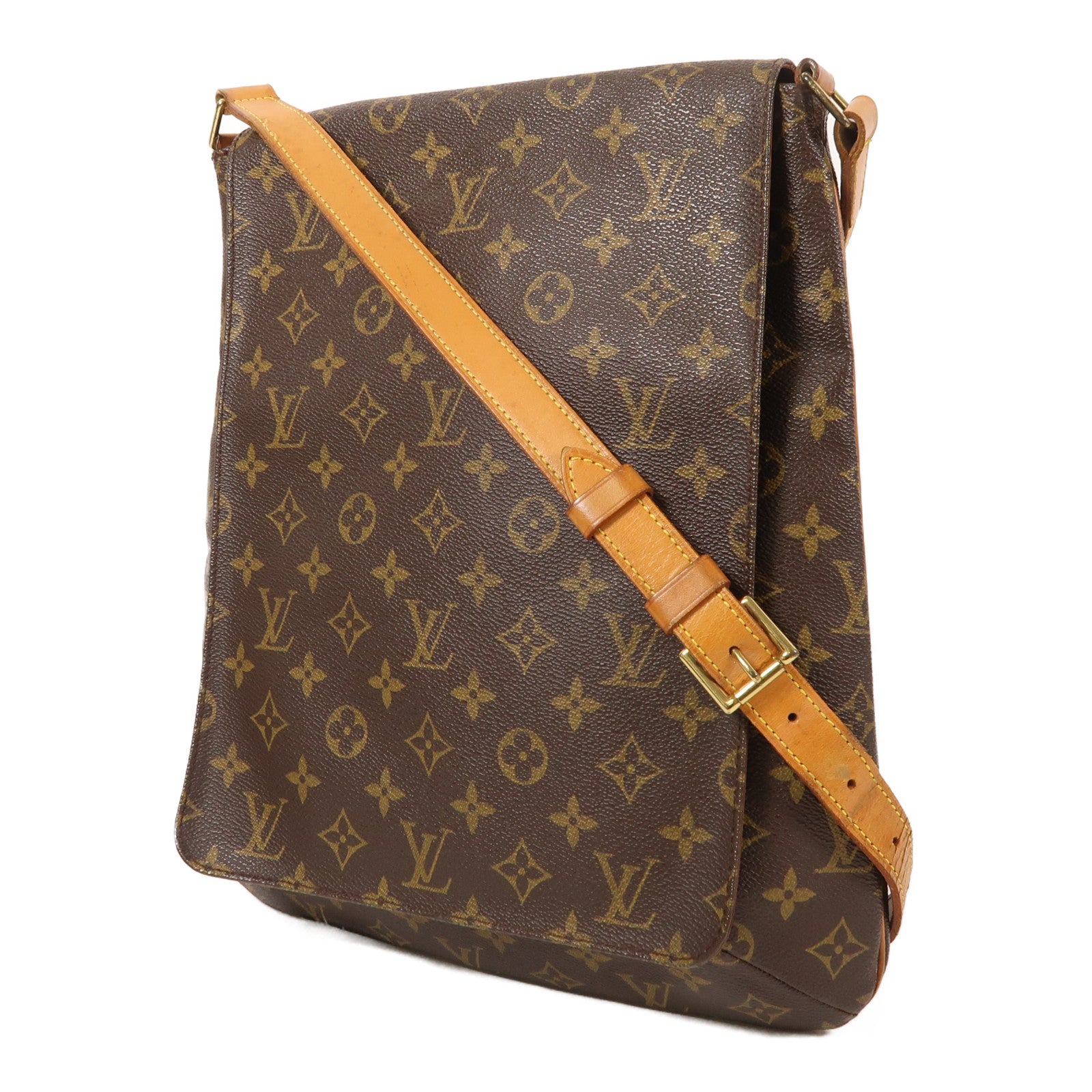 LOUIS VUITTON 【激減優惠】Monogram Musette金扣肩背袋