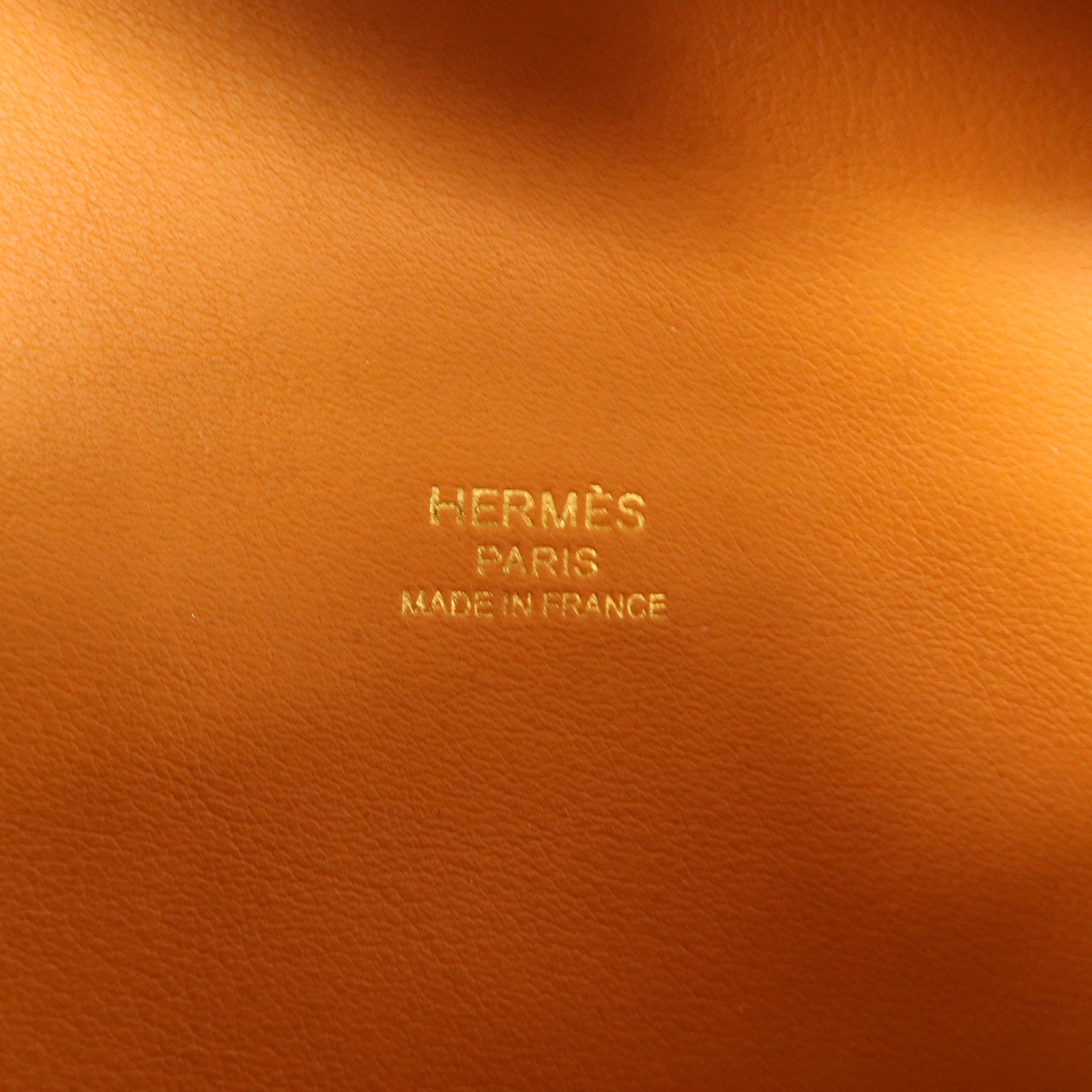 HERMES Epsom皮革Petite Course肩背袋Gold