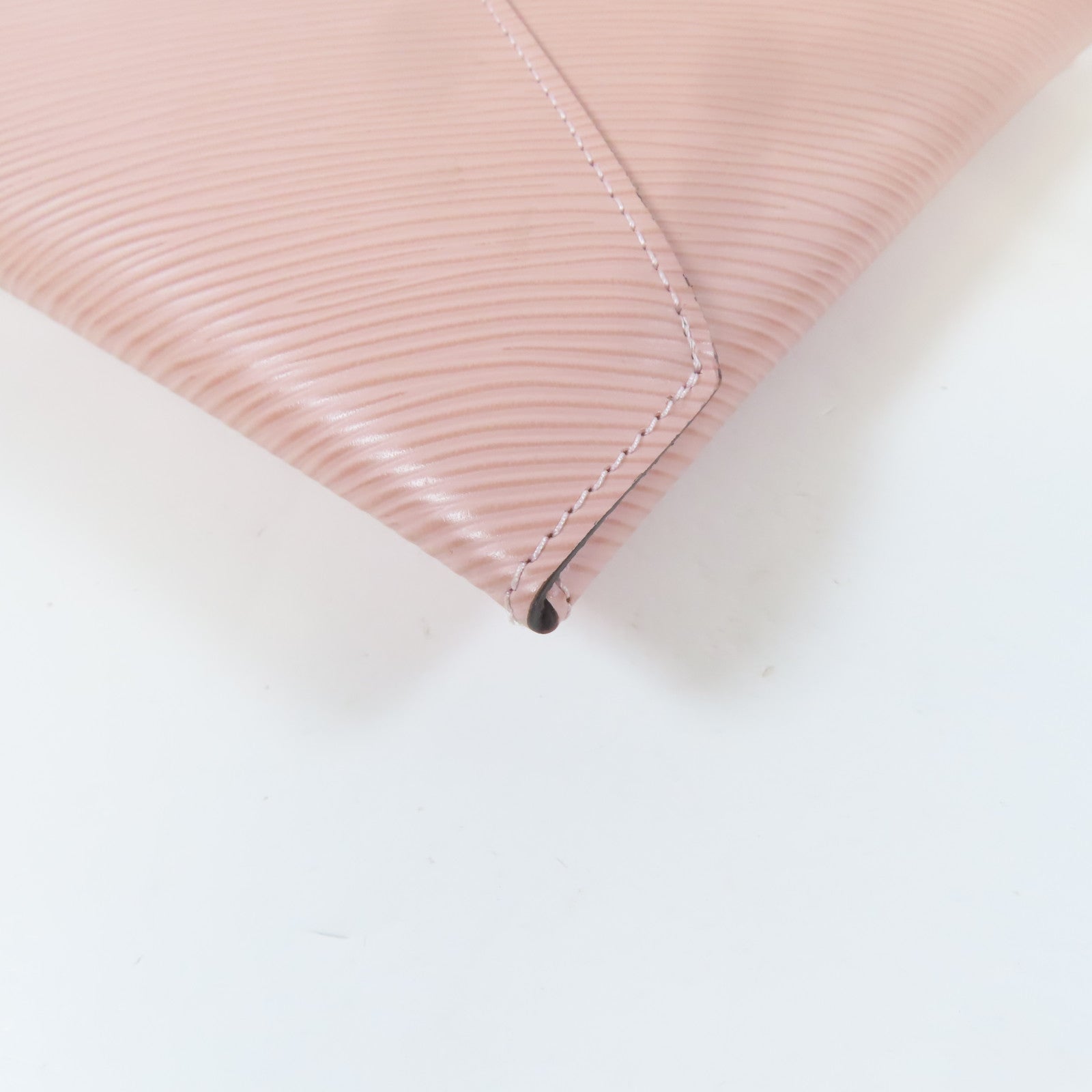 LOUIS VUITTON Epi Pochette Kirigami銀扣小袋粉紅色/紅色/深紅色
