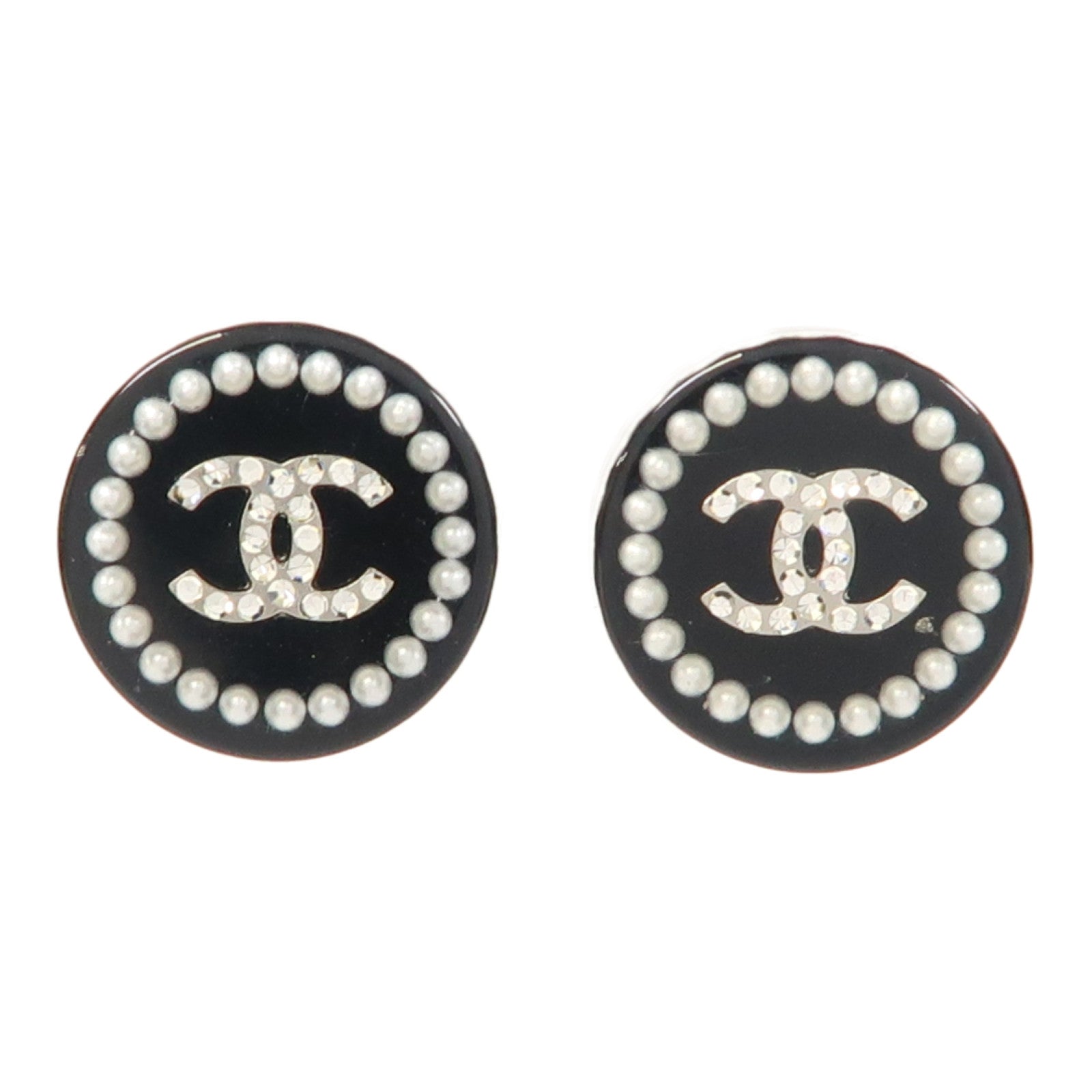 CHANEL PVC Earrings耳環黑色