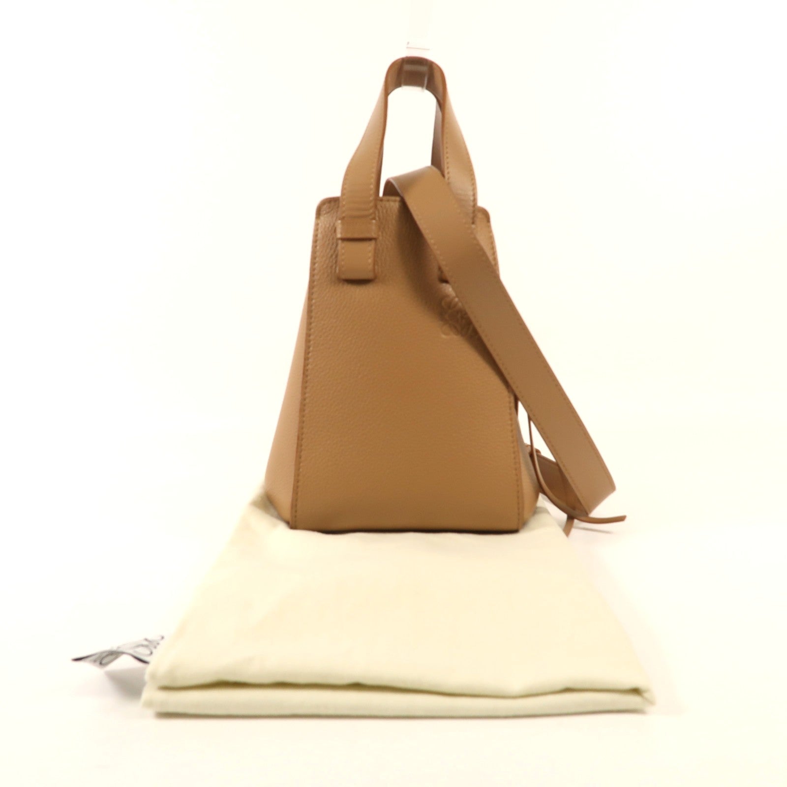 LOEWE 牛皮皮革Compact Hammock金扣手挽肩背兩用袋