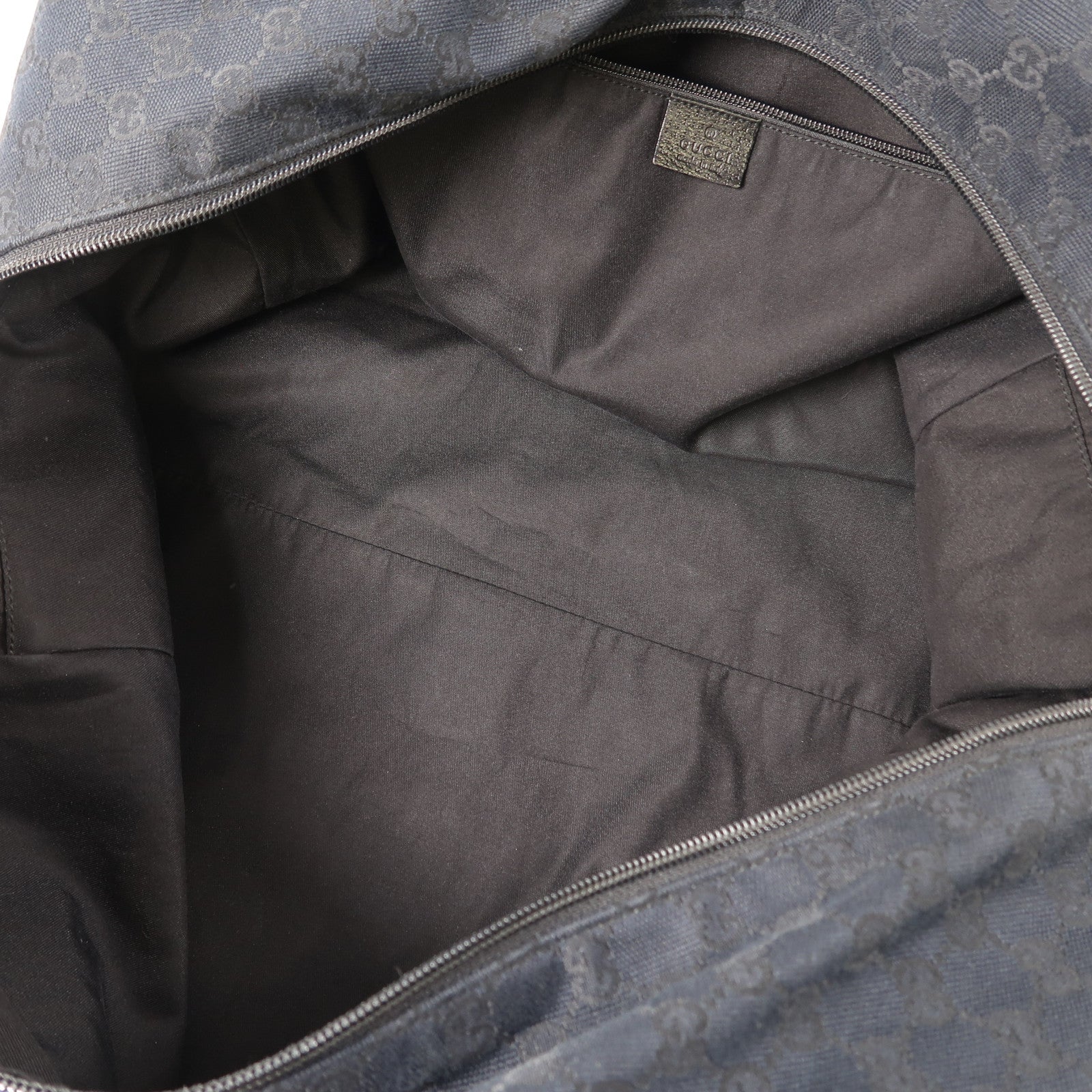 GUCCI 帆布Tote Bag肩背袋黑色