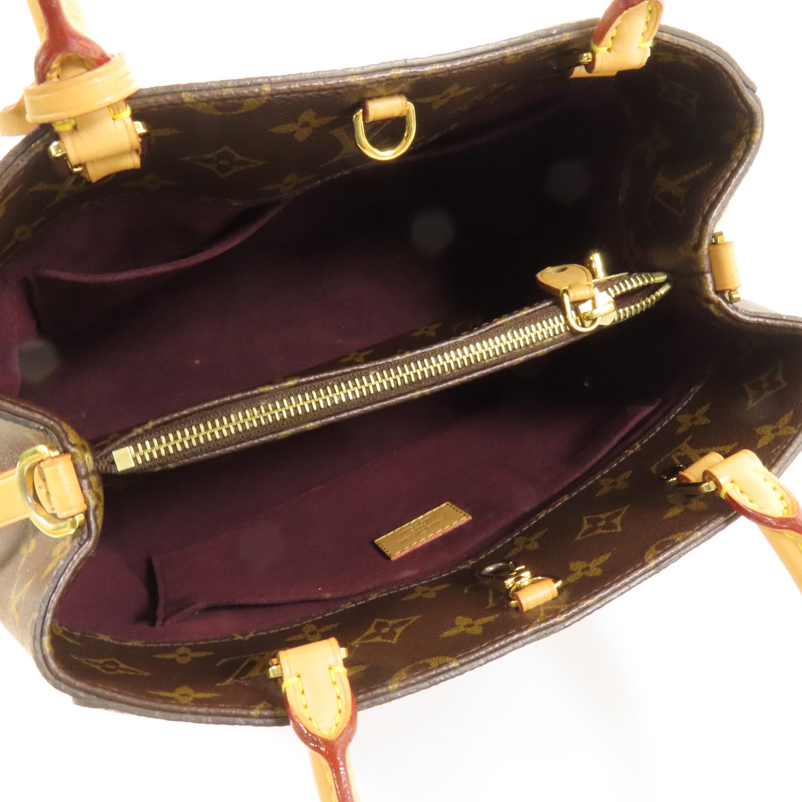 LOUIS VUITTON Monogram Montaigne MM金扣手挽肩背兩用袋