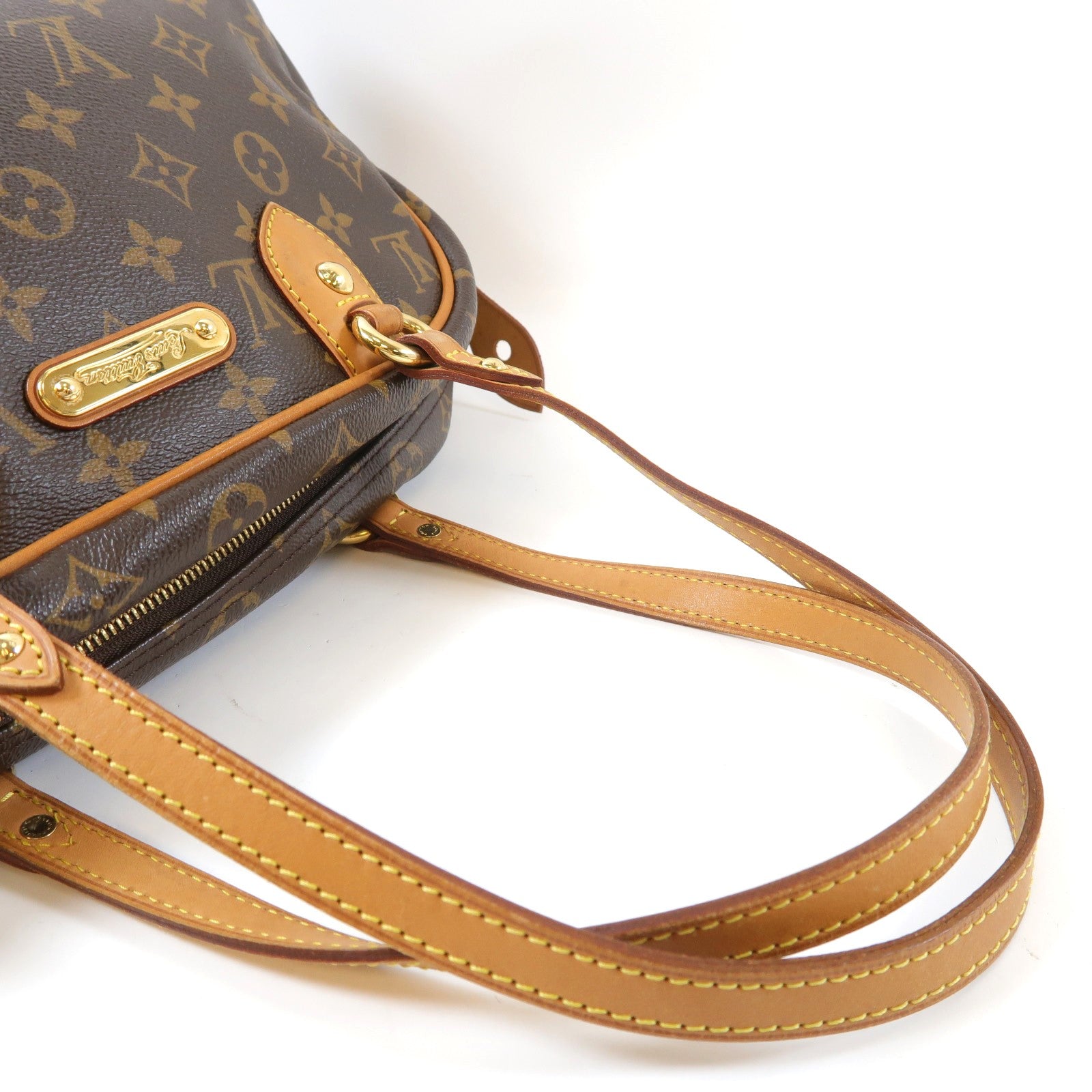 LOUIS VUITTON Monogram Mantergoueil PM金扣肩背袋啡色
