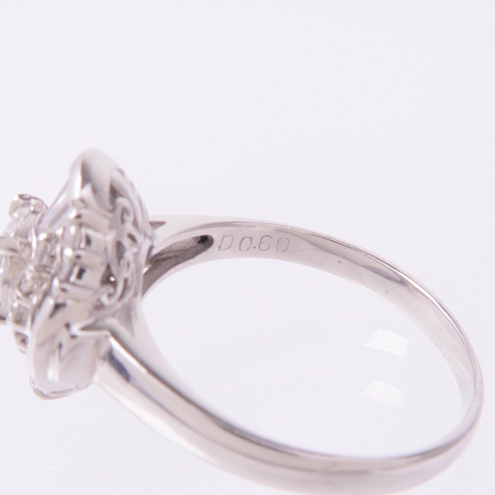 JEWELRY 【激減優惠】PT900鉑金Diamond Ring鑽石戒指US#6.25