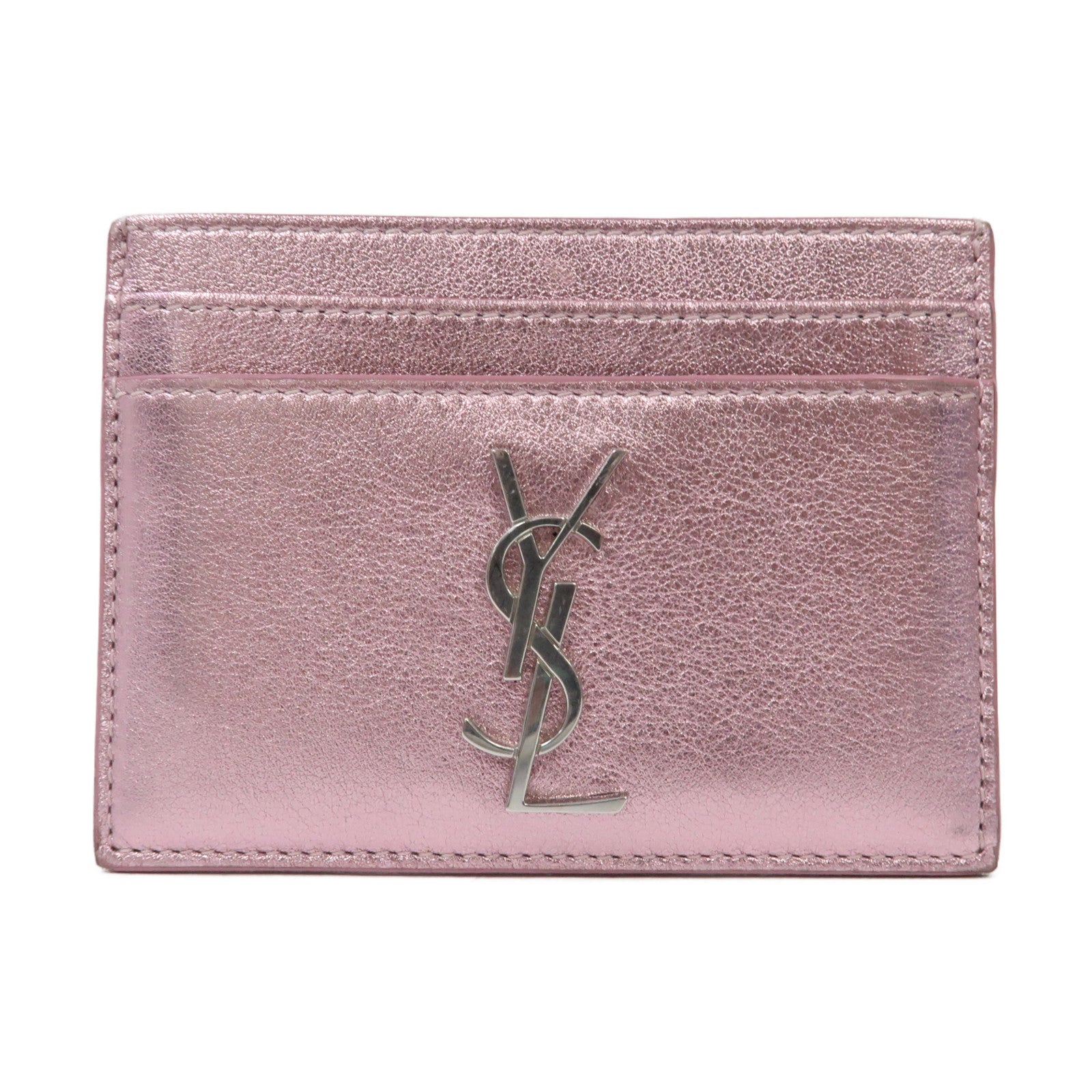 SAINT LAURENT 牛皮皮革Card Case卡片套紫色