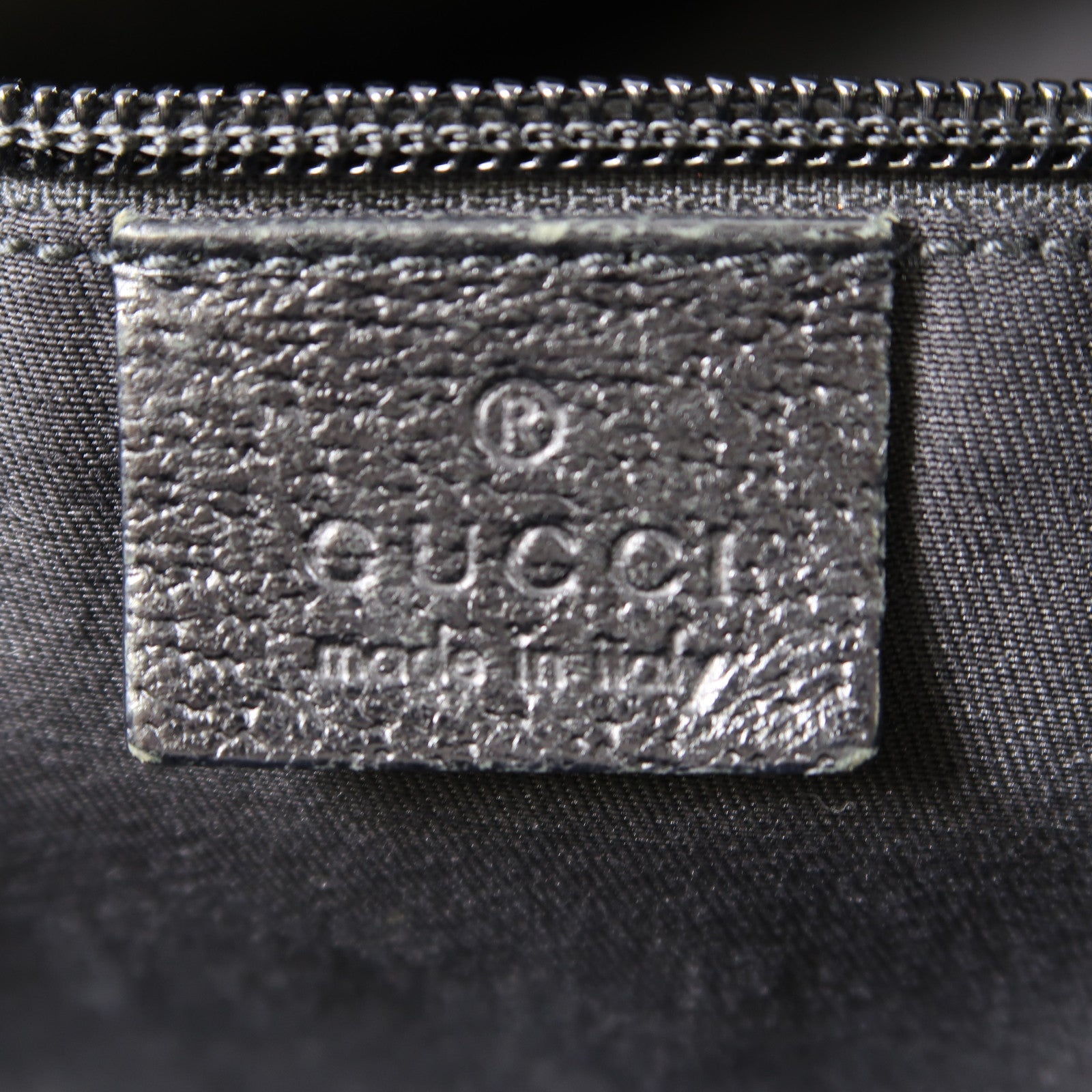 GUCCI 帆布Tote Bag肩背袋黑色