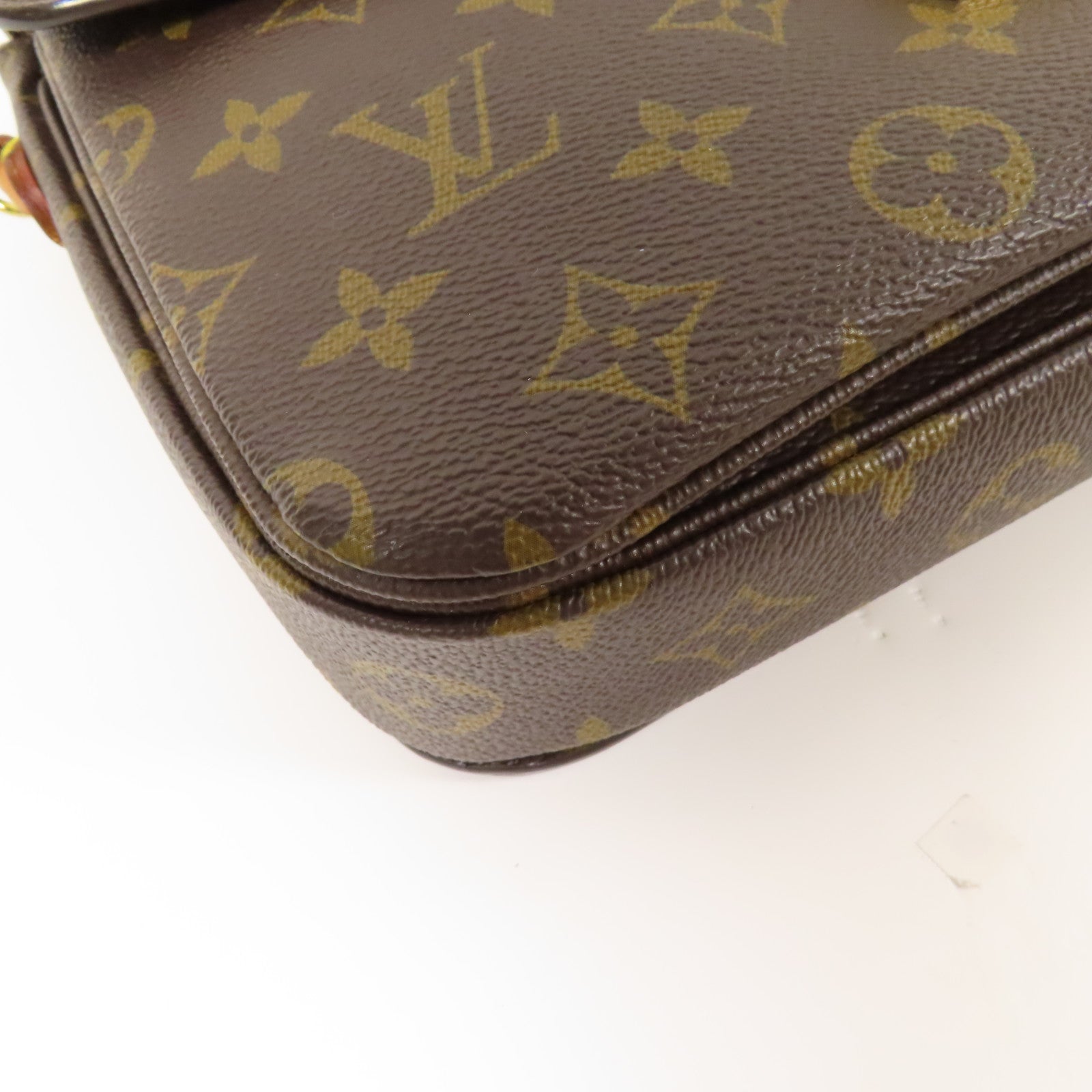 LOUIS VUITTON LV GHW Pochette Metis MM 2 Way Bag M44875 Monogram Brown