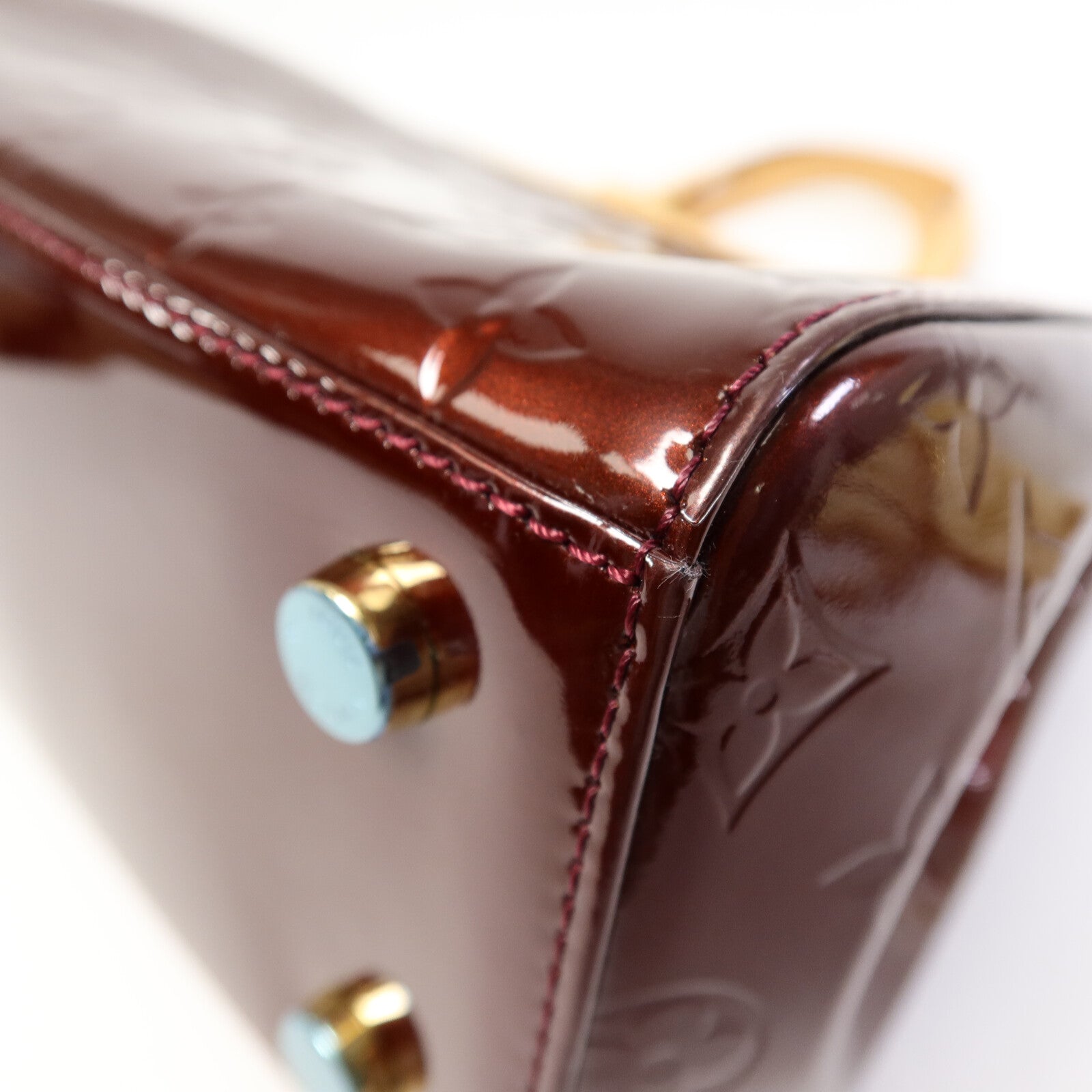 LOUIS VUITTON Vernis Brea MM金扣手挽肩背兩用袋