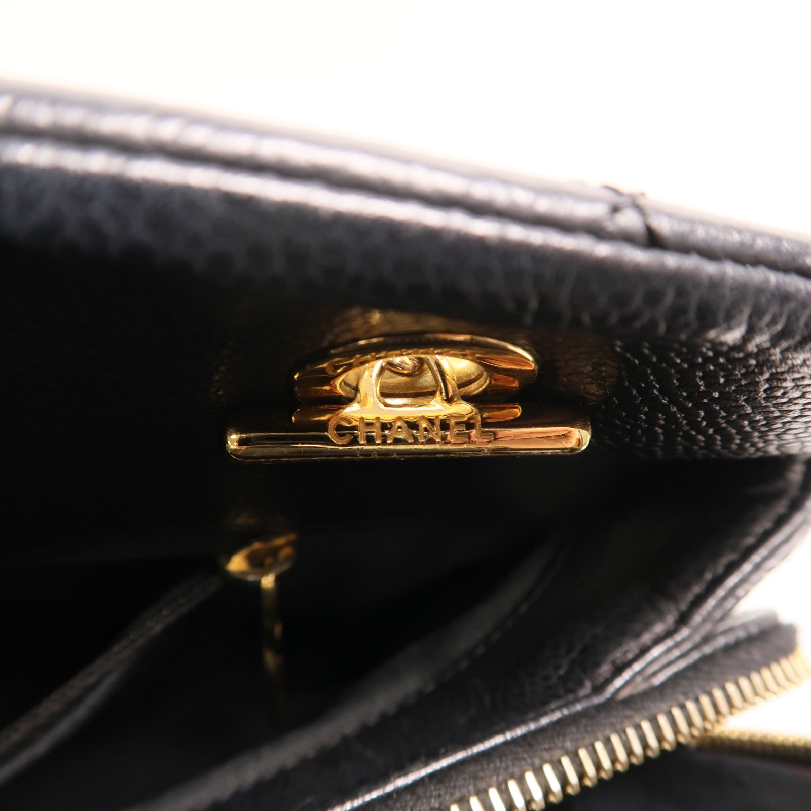 CHANEL 牛皮皮革Timeless CC Tote Bag金扣鏈帶手挽袋