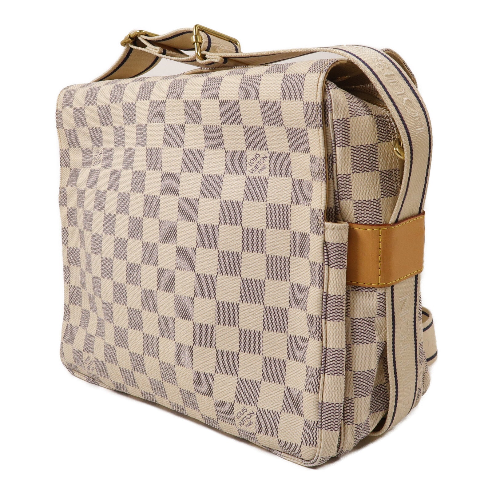 LOUIS VUITTON Damier Azur Naviglio肩背袋