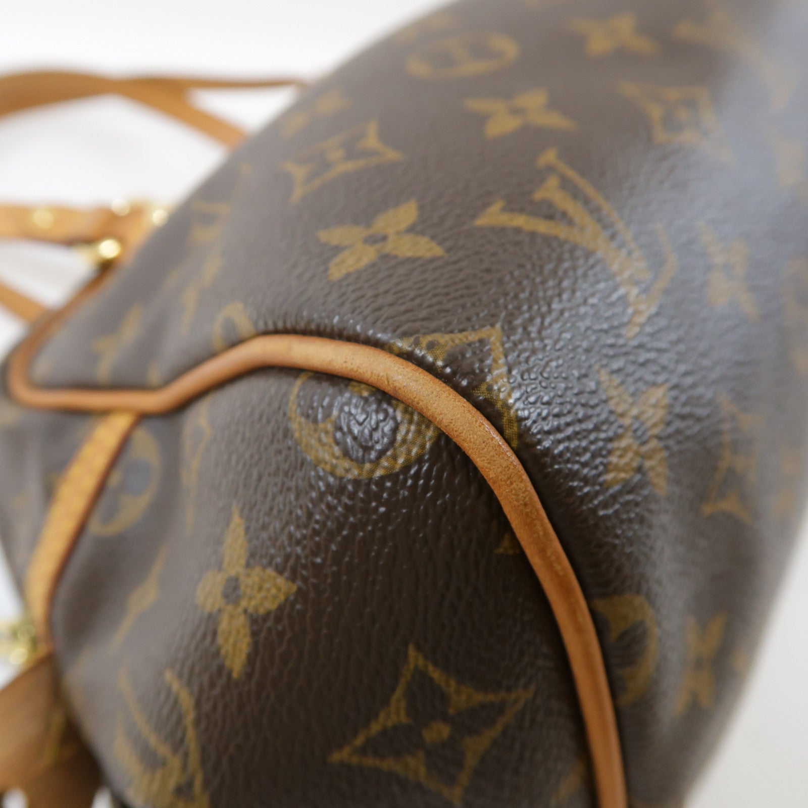LOUIS VUITTON Monogram Mantergoueil PM金扣肩背袋啡色