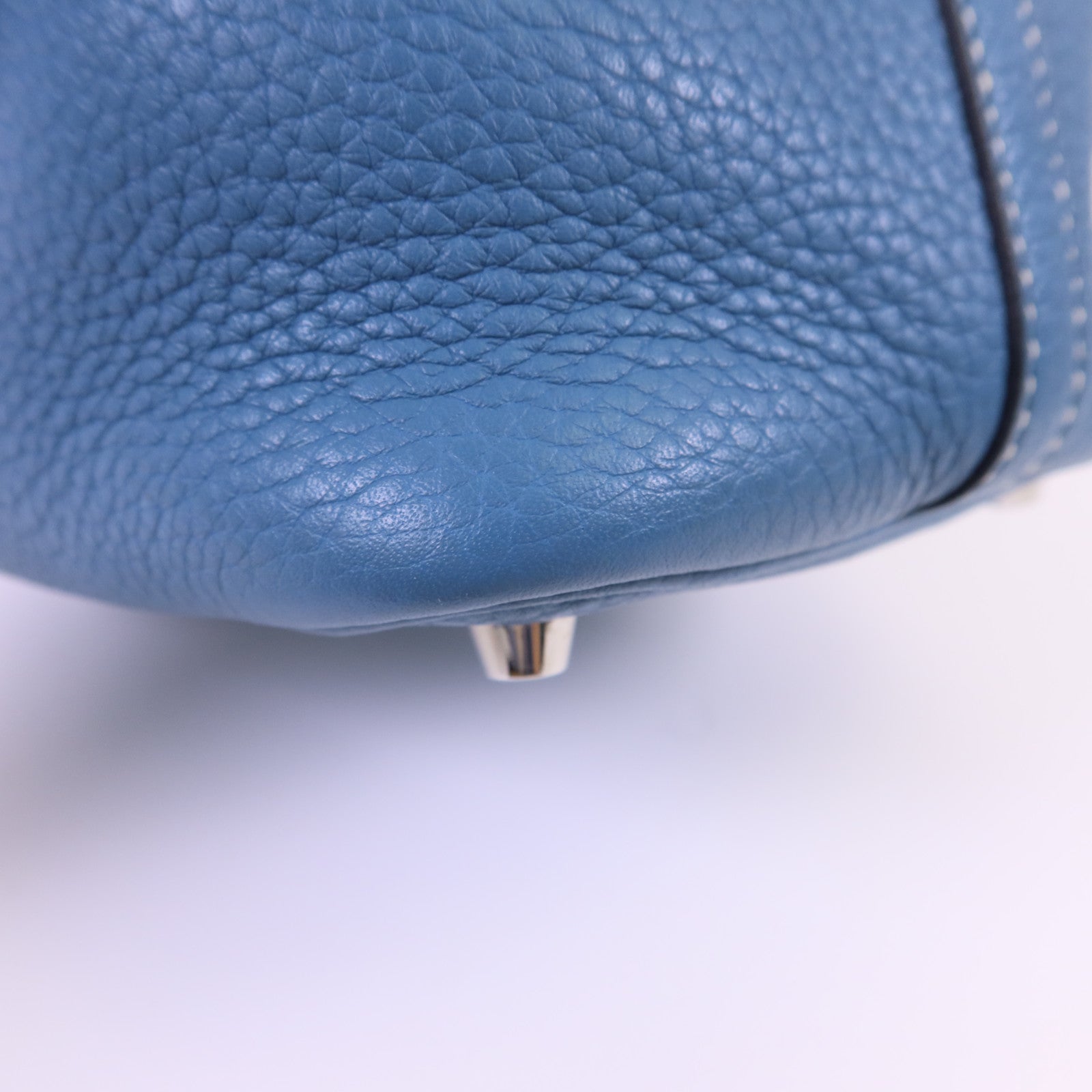 HERMES Clemence皮革Picotin PM銀扣手挽袋