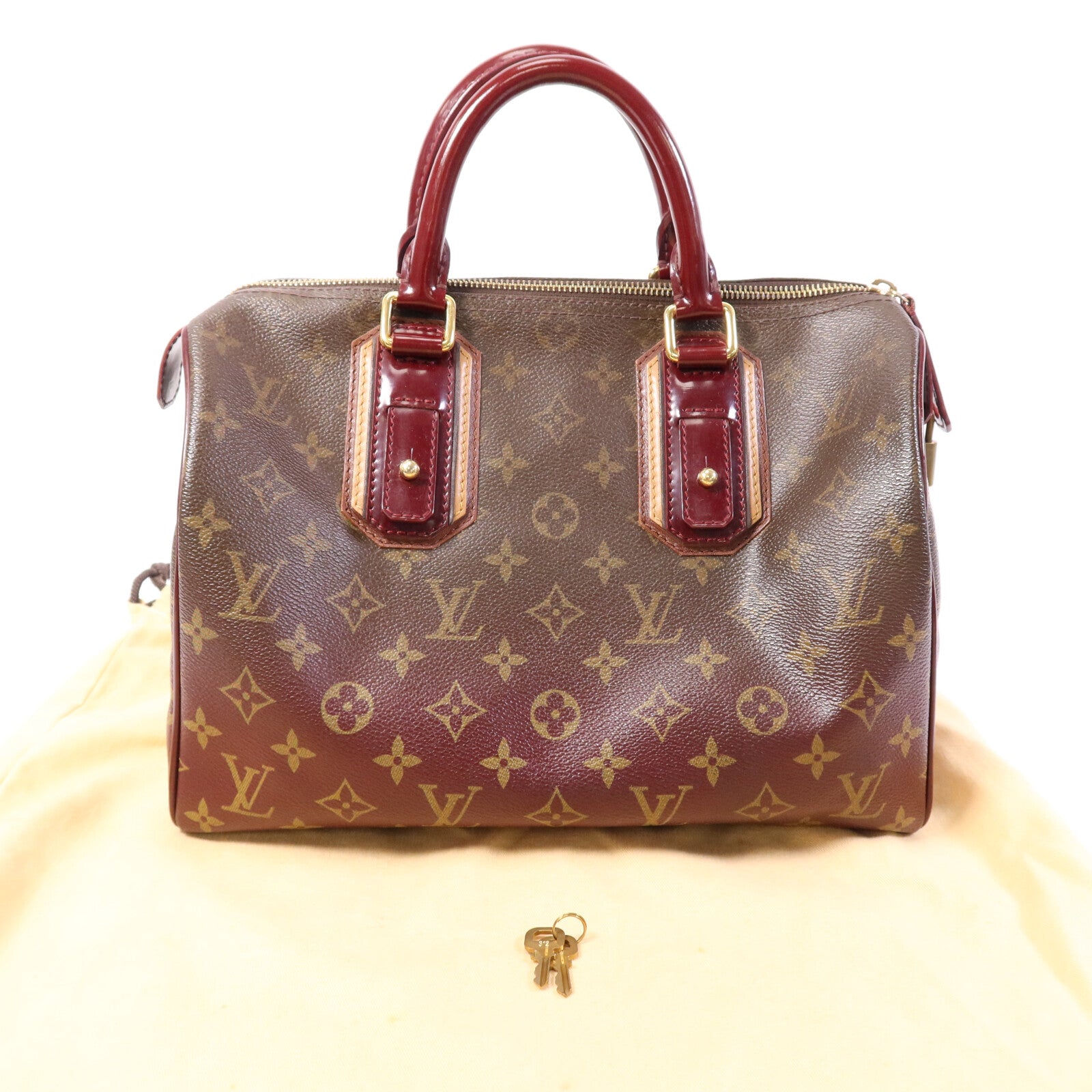 LOUIS VUITTON Monogram Mirage Speedy 30金扣手挽袋