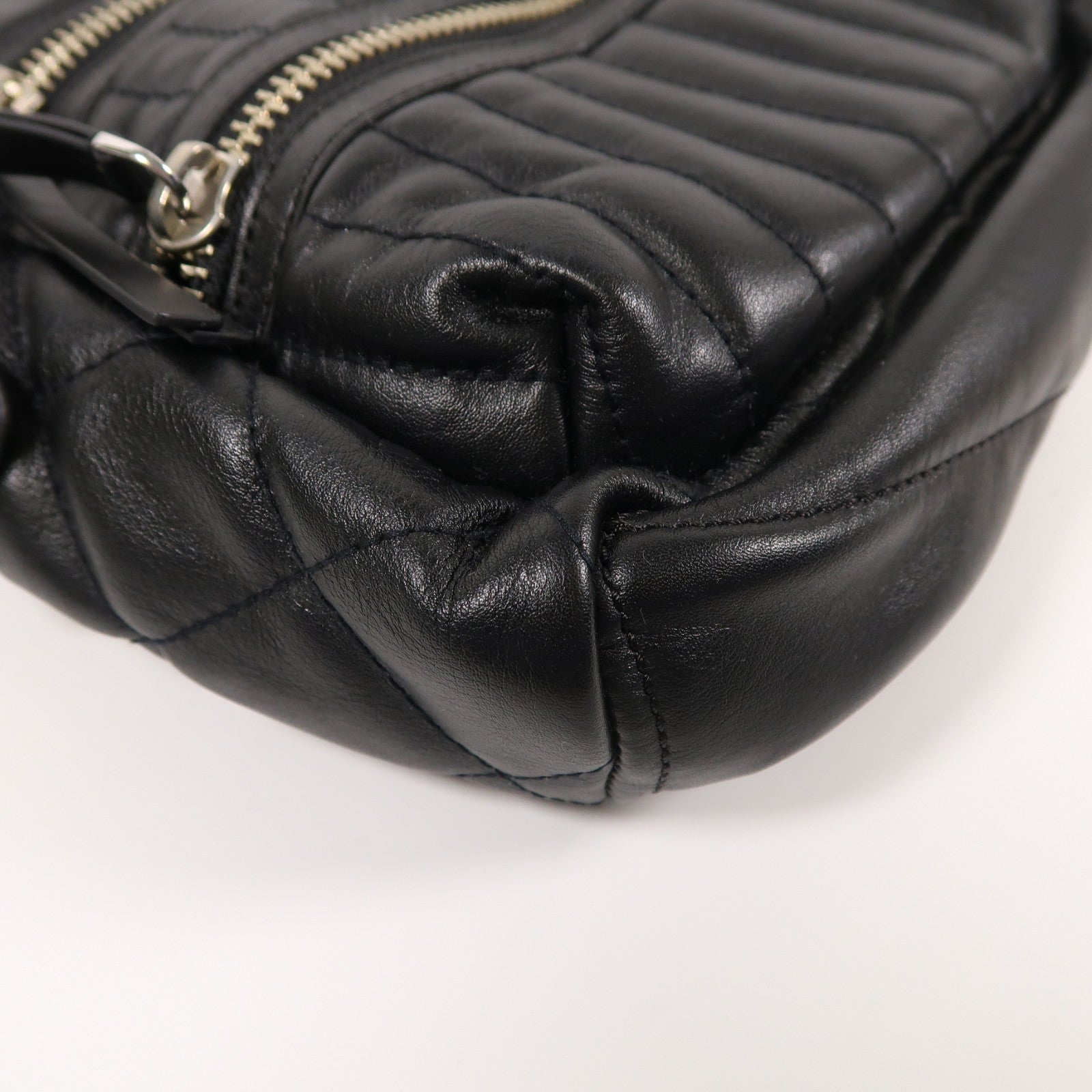 MARC BY MARC JACOBS 羊皮皮革Backpack銀扣背包黑色