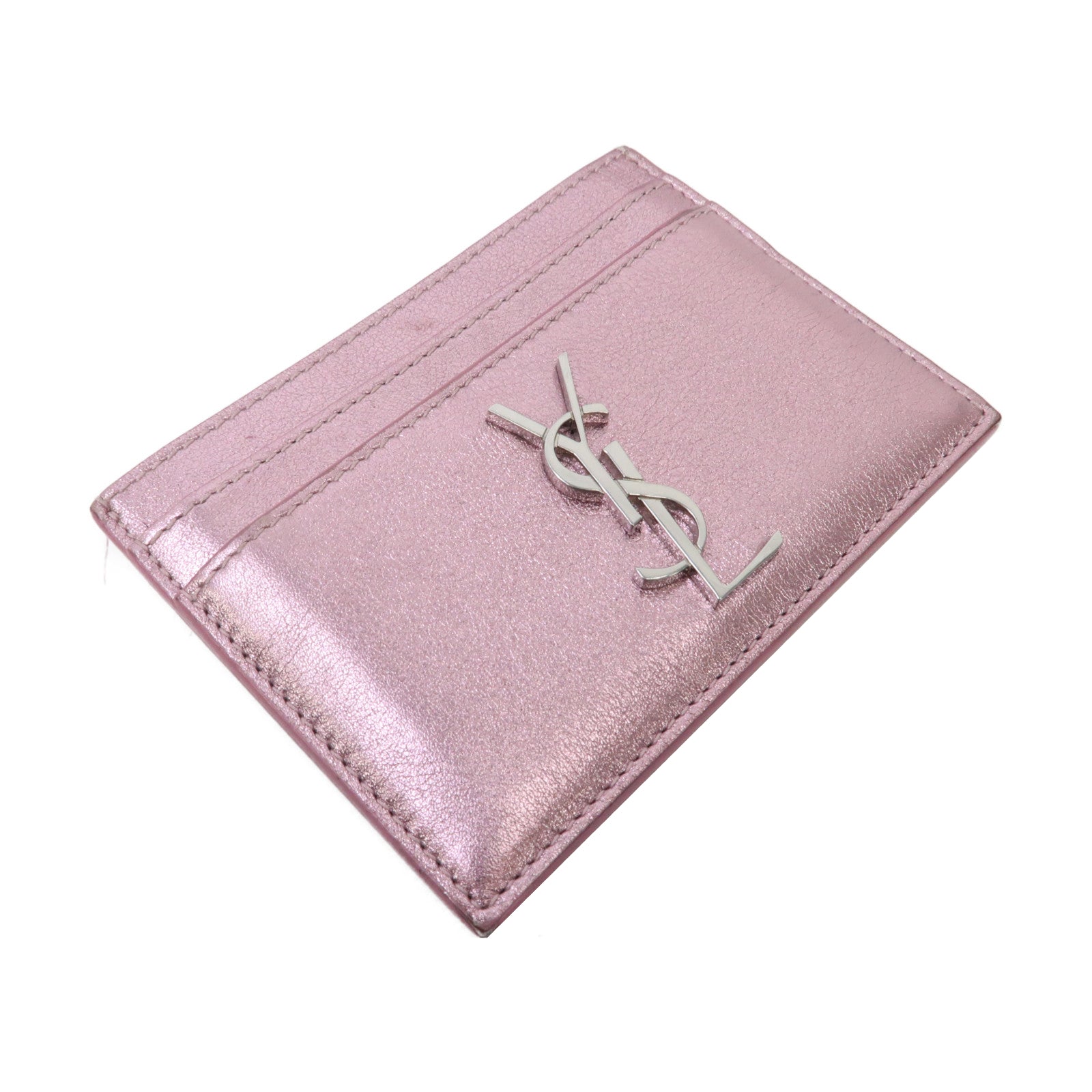 SAINT LAURENT 牛皮皮革Card Case卡片套紫色