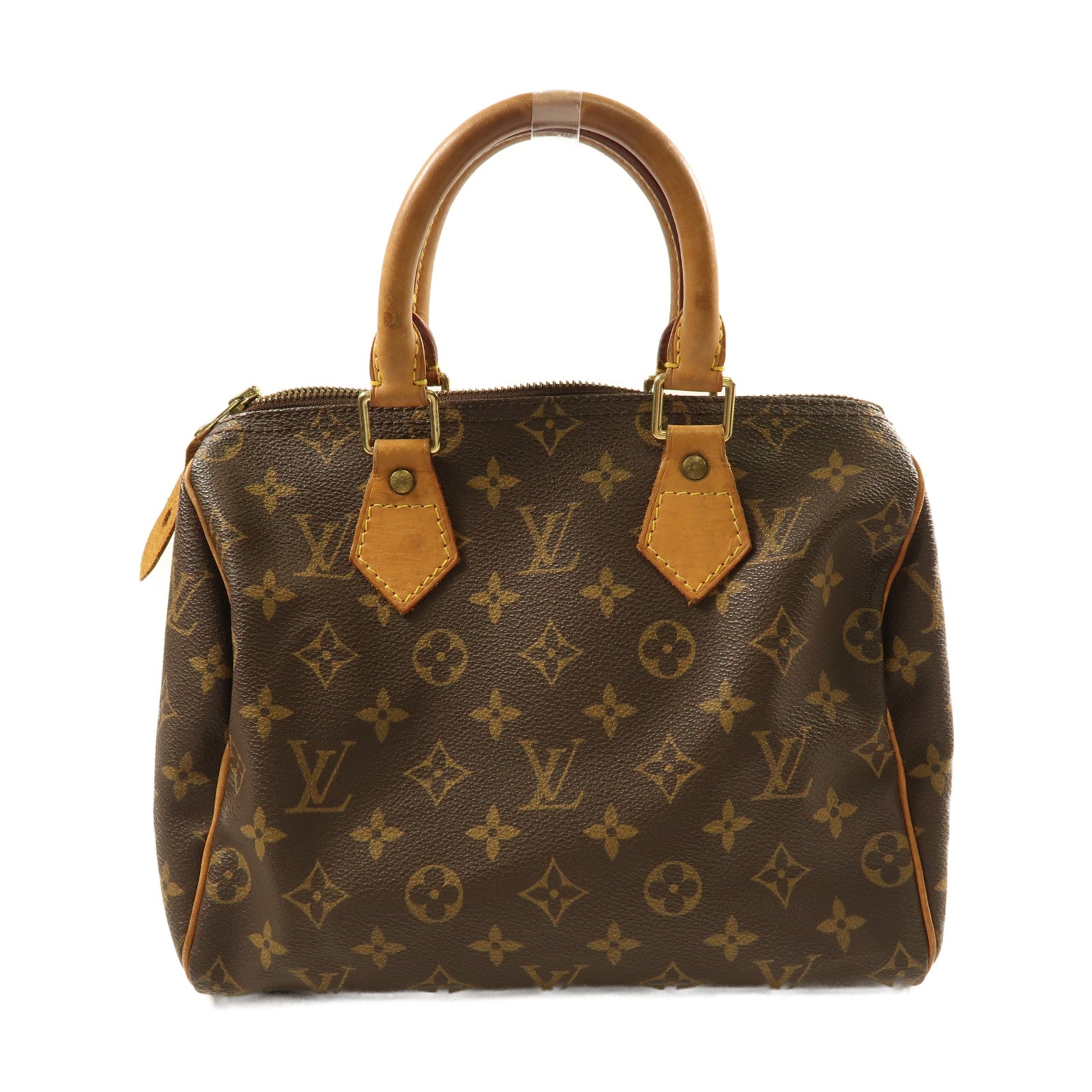LOUIS VUITTON Monogram Speedy 25金扣手挽袋啡色