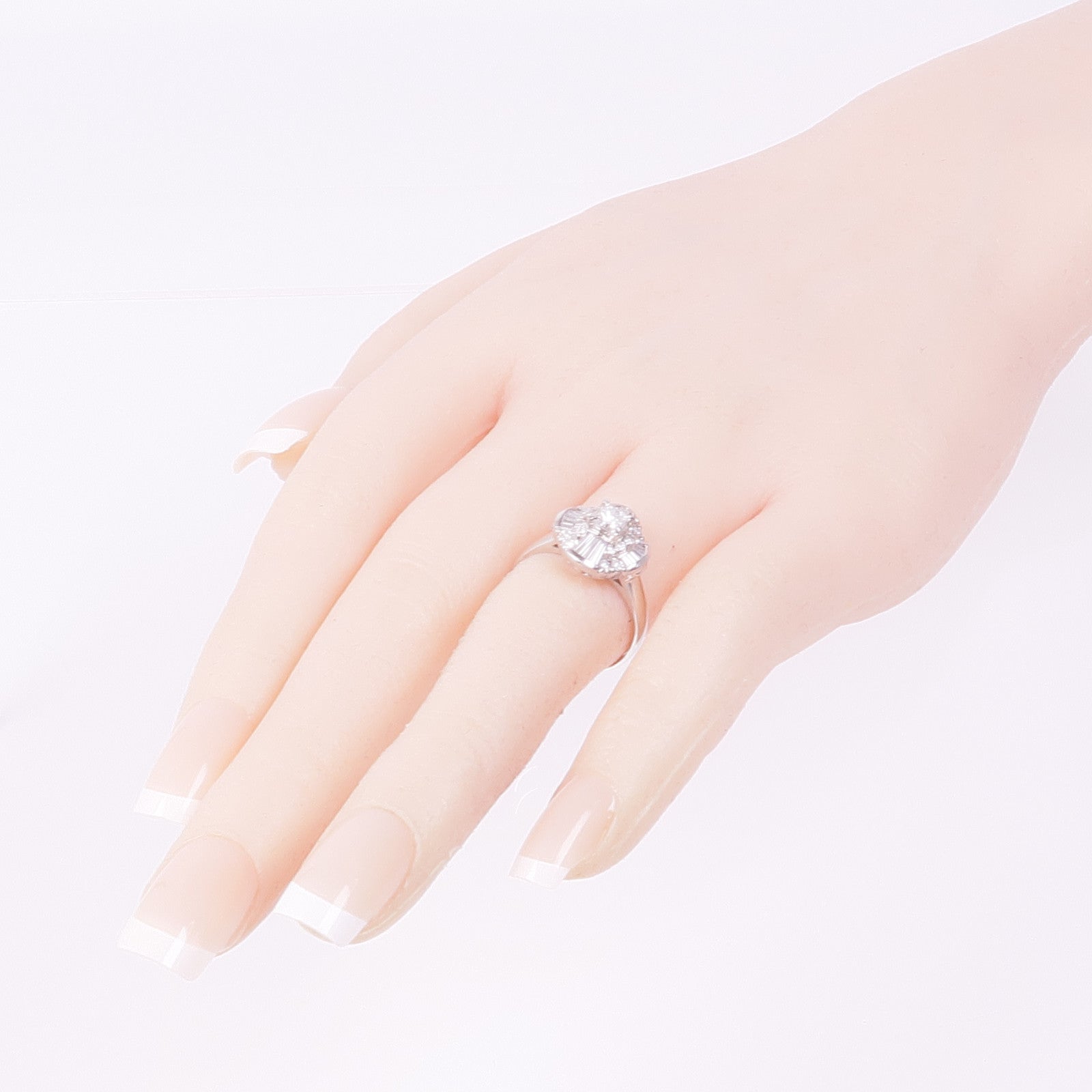 JEWELRY 【激減優惠】PT900鉑金Diamond Ring鑽石戒指US#6.25