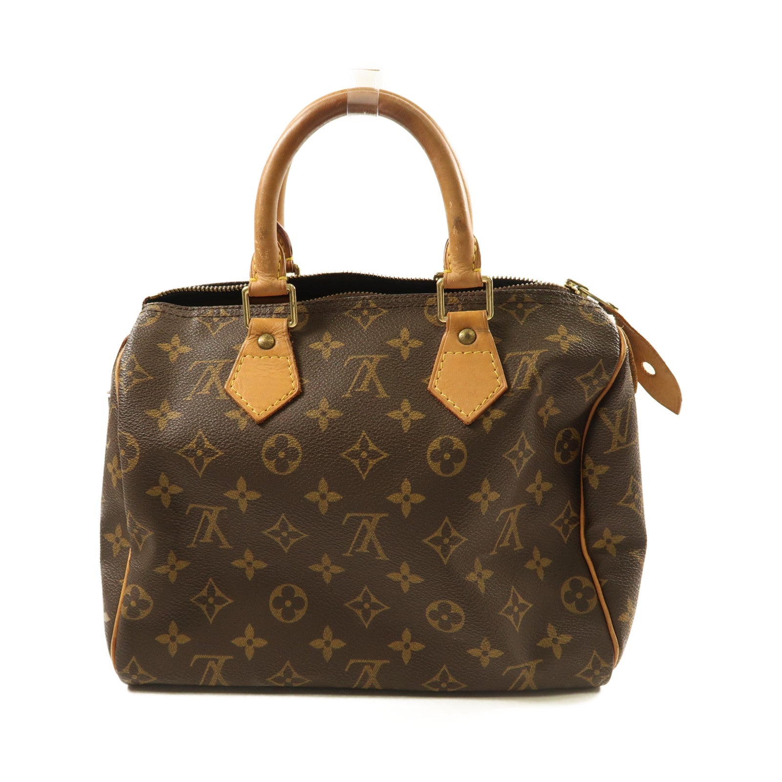 LOUIS VUITTON Monogram Speedy 25金扣手挽袋啡色