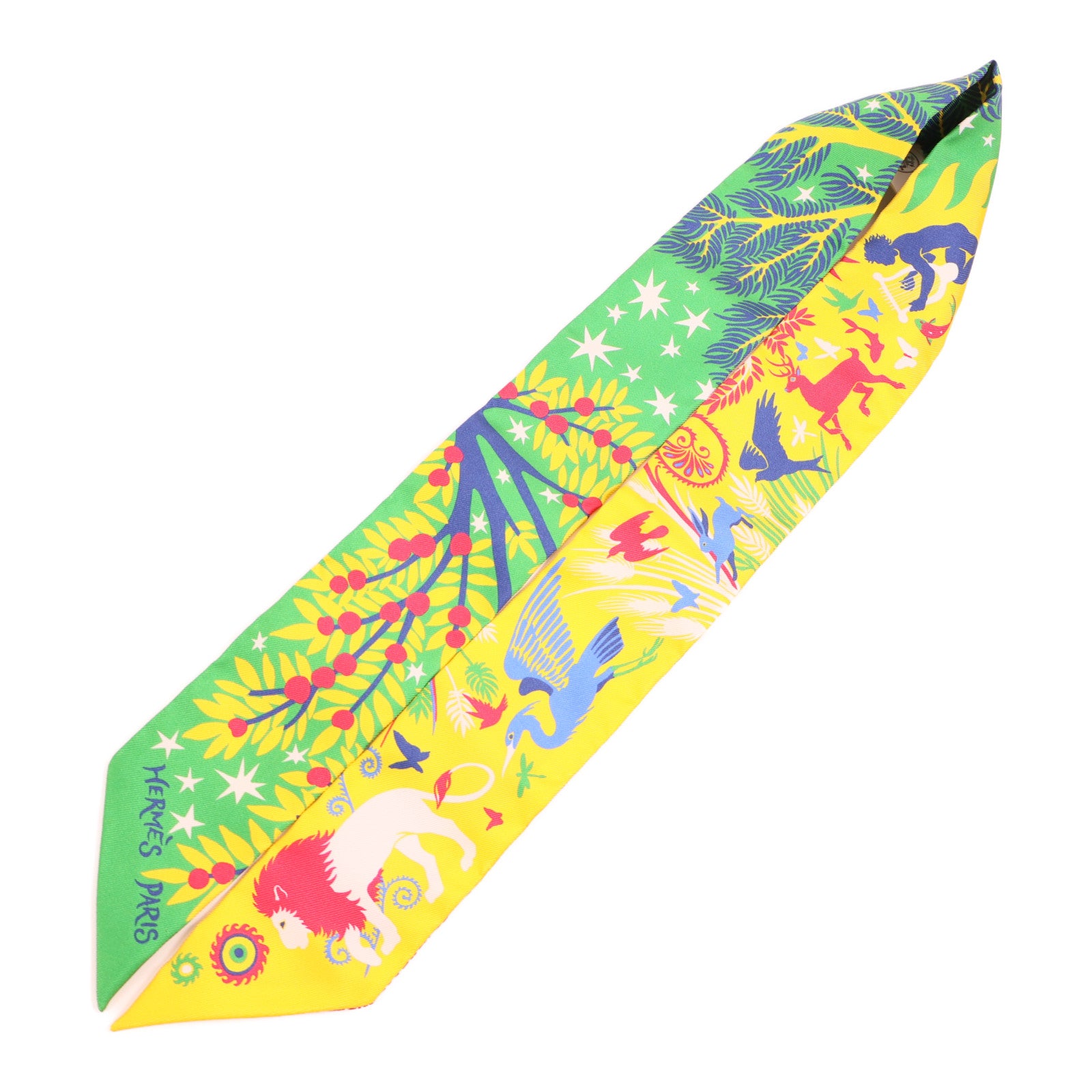 HERMES 【激減優惠】絲質Twilly絲巾