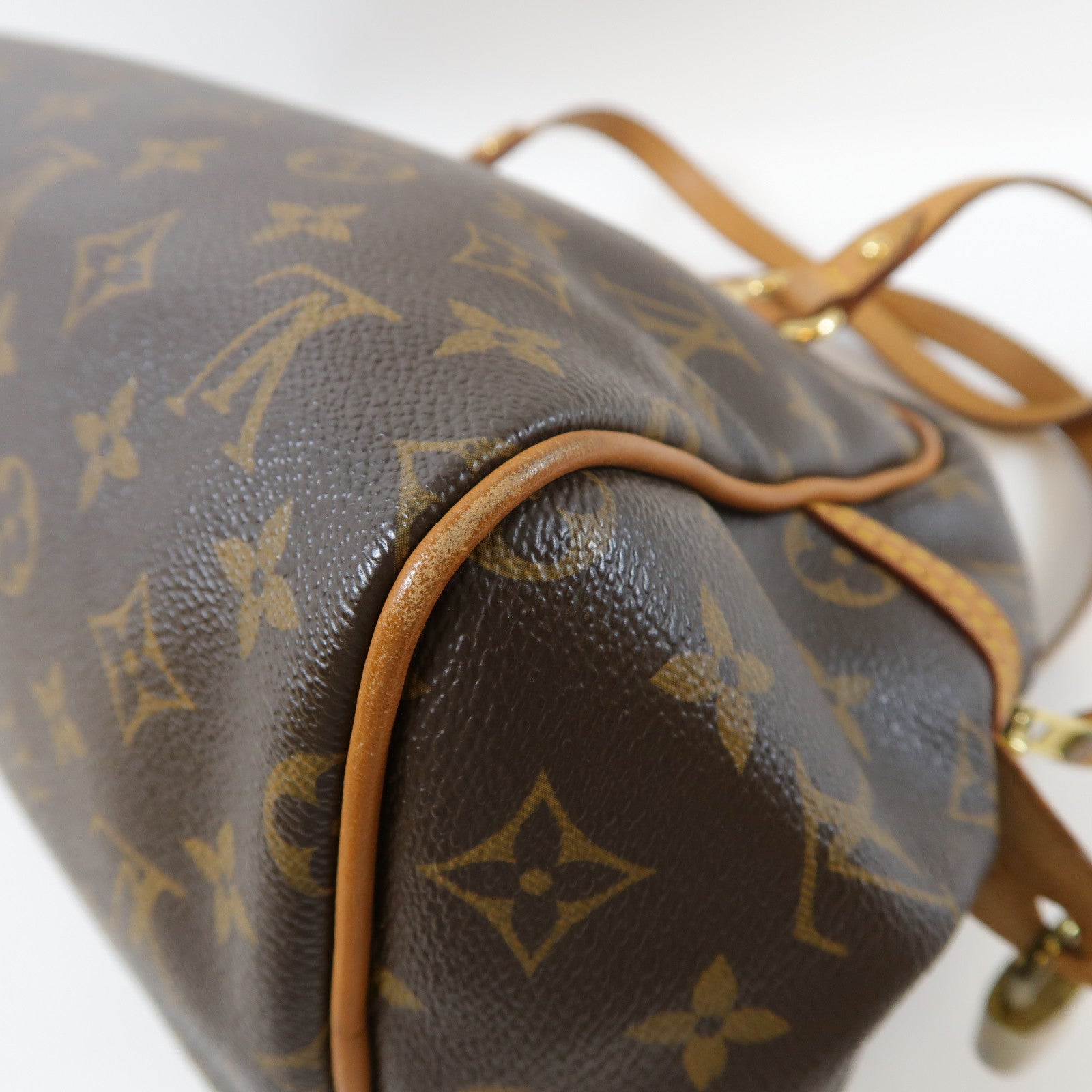 LOUIS VUITTON Monogram Mantergoueil PM金扣肩背袋啡色