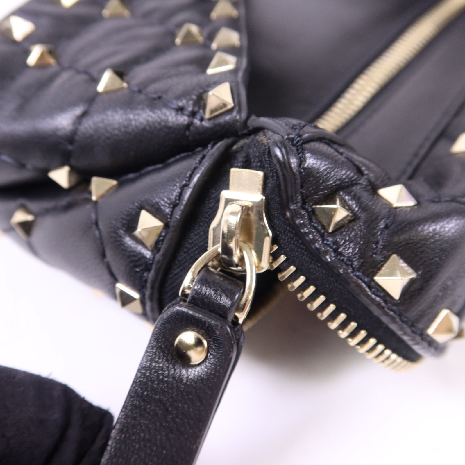 Valentino 牛皮皮革Waist Bag金扣腰包