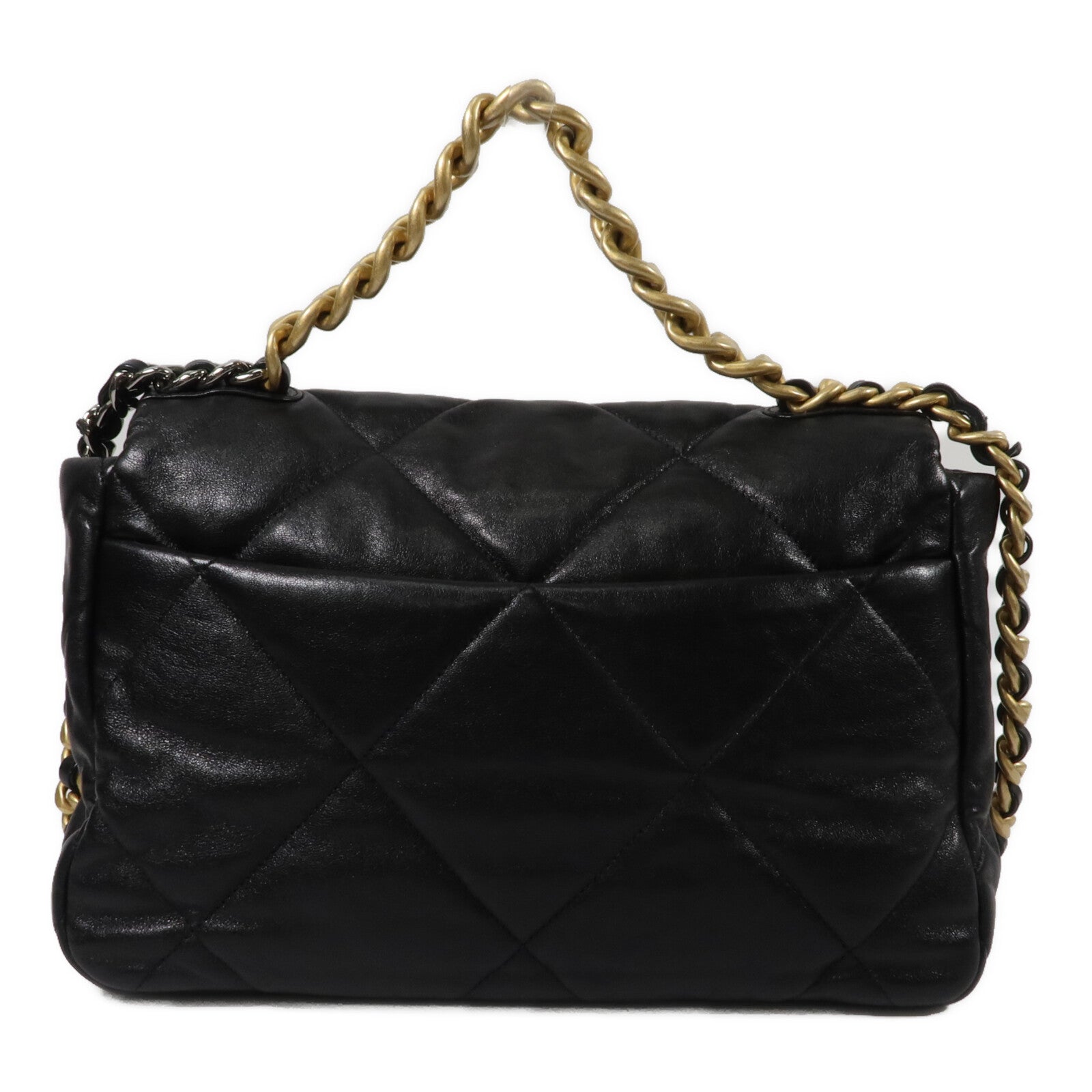 CHANEL 羊皮皮革Chanel 19 Large手挽肩背兩用袋