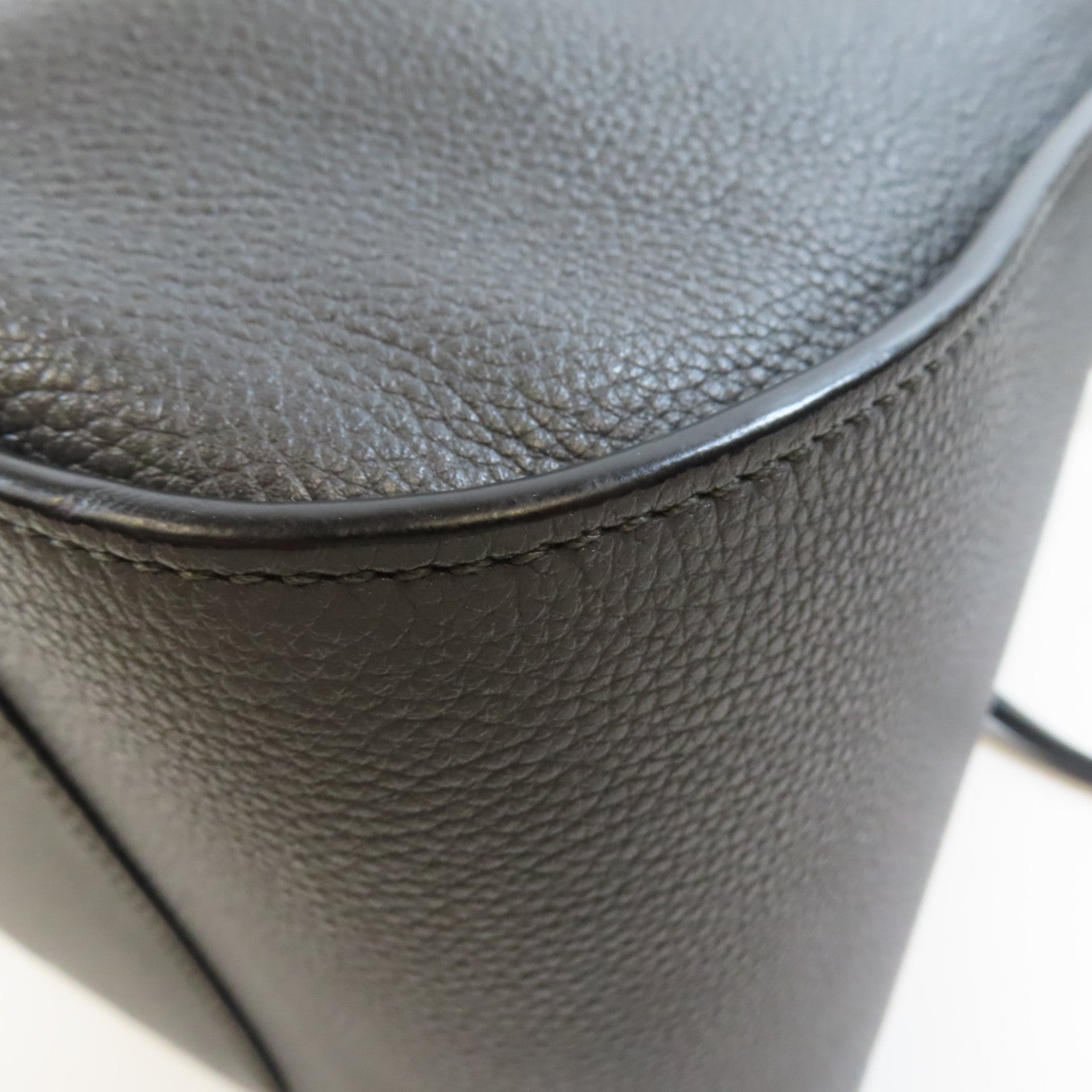 LOEWE 牛皮皮革Hammock銀扣手挽肩背兩用袋灰色