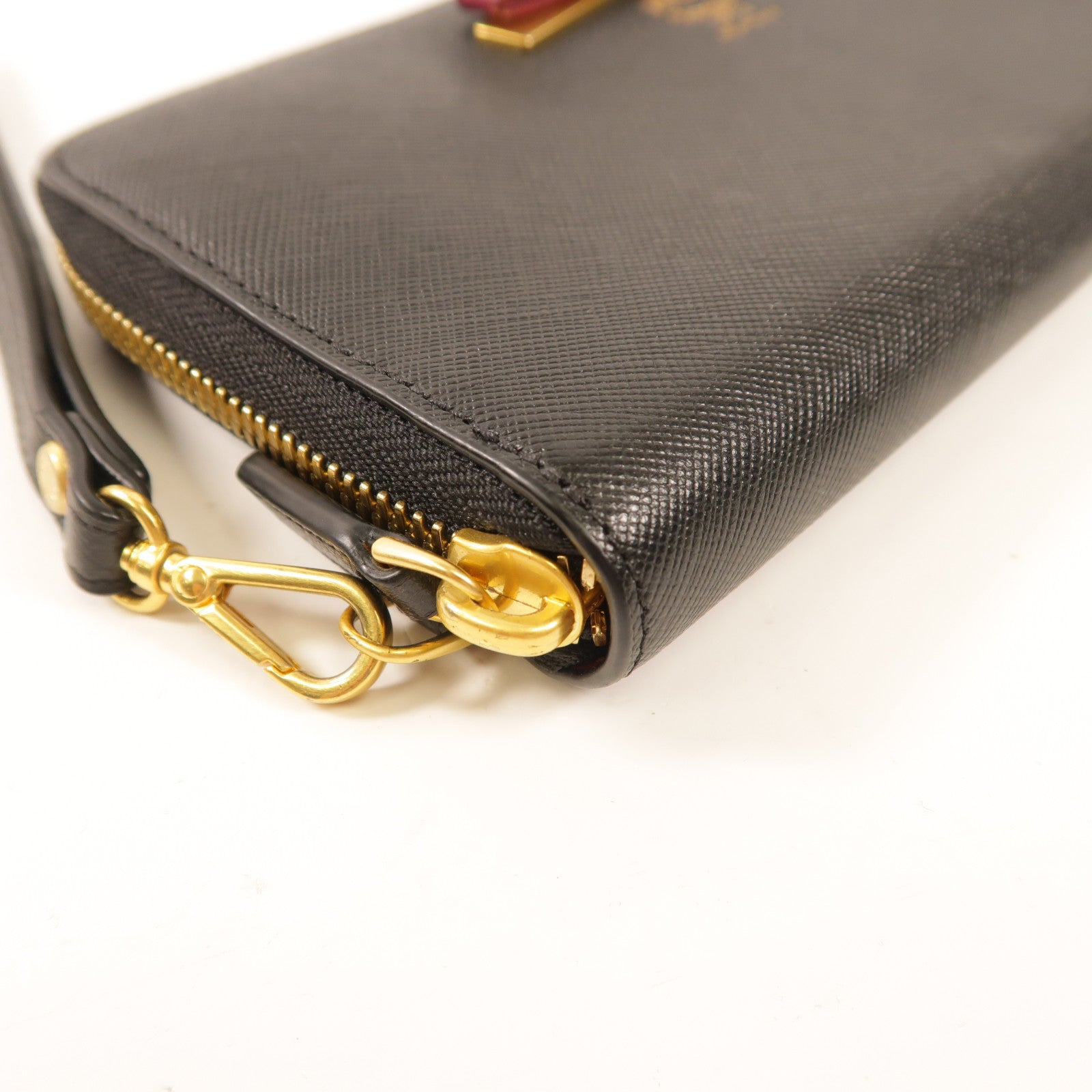 MCM 牛皮皮革Zipper Long Wallet金扣長錢包