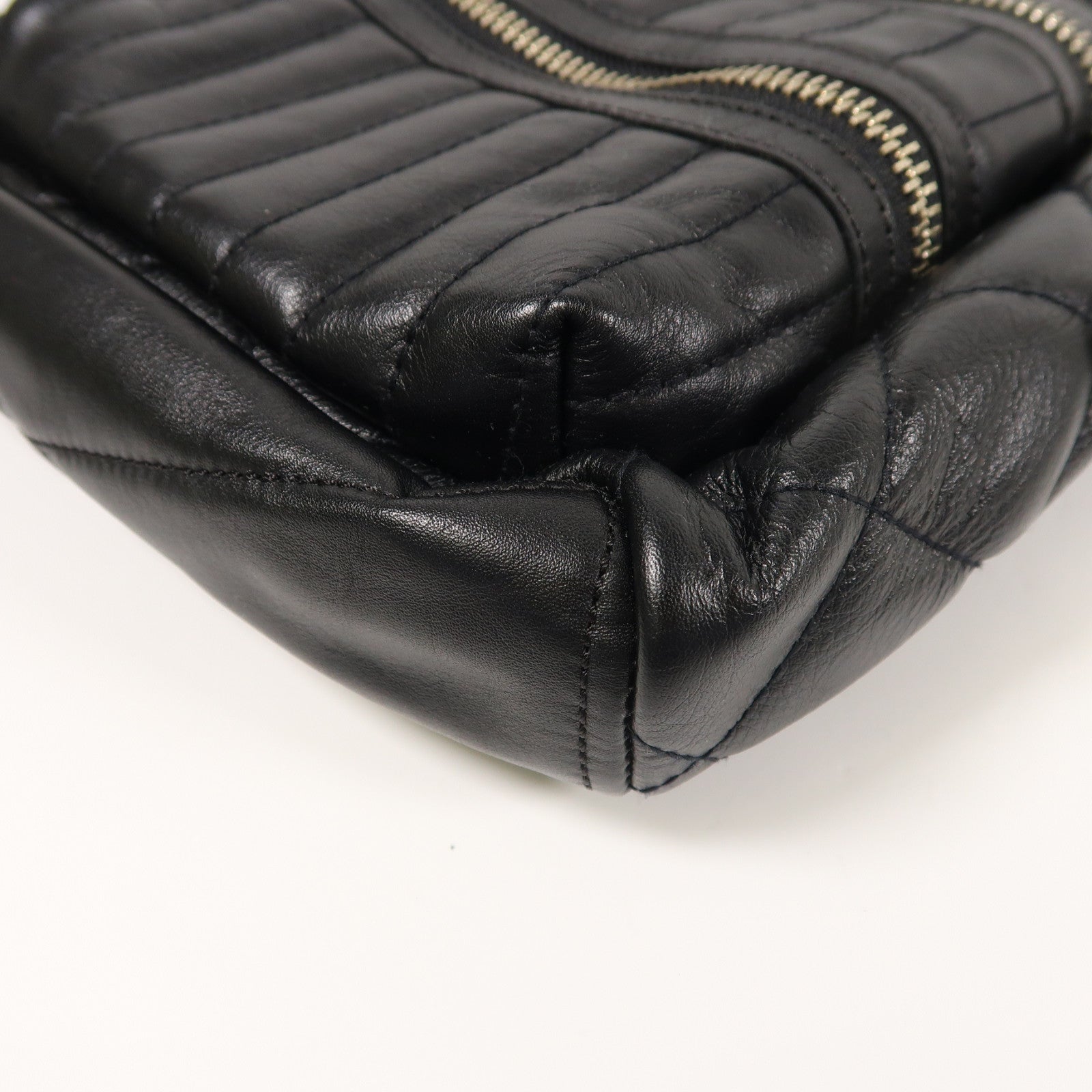 MARC BY MARC JACOBS 羊皮皮革Backpack銀扣背包黑色