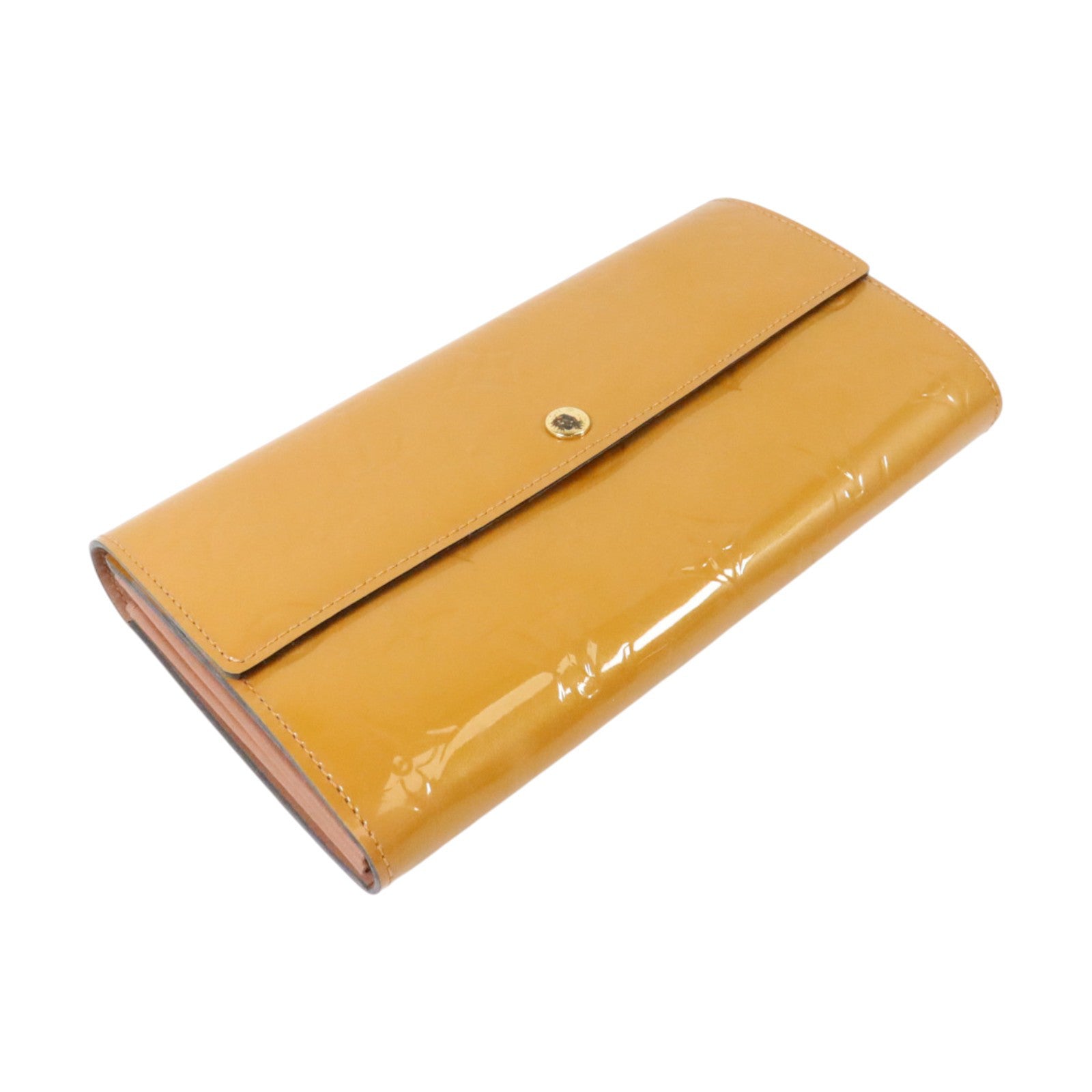 LOUIS VUITTON Monogram Vernis Sarah Long Wallet金扣長錢包