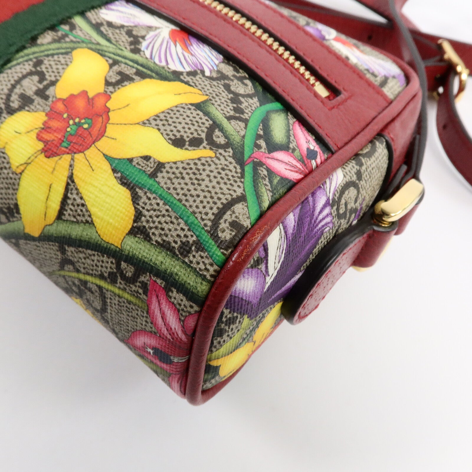 GUCCI 塗層帆布Ophidia GG Supreme Floral肩背袋