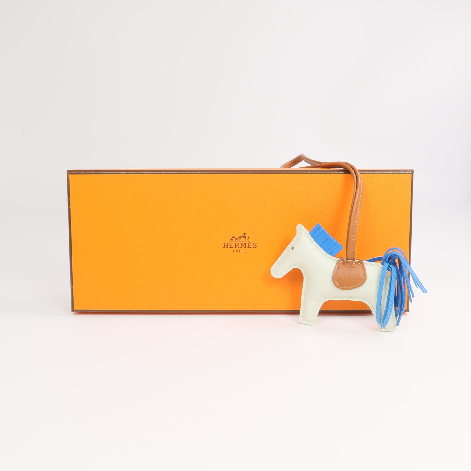 HERMES 【激減優惠】Milo皮革Rodeo PM掛飾Vert Fizz