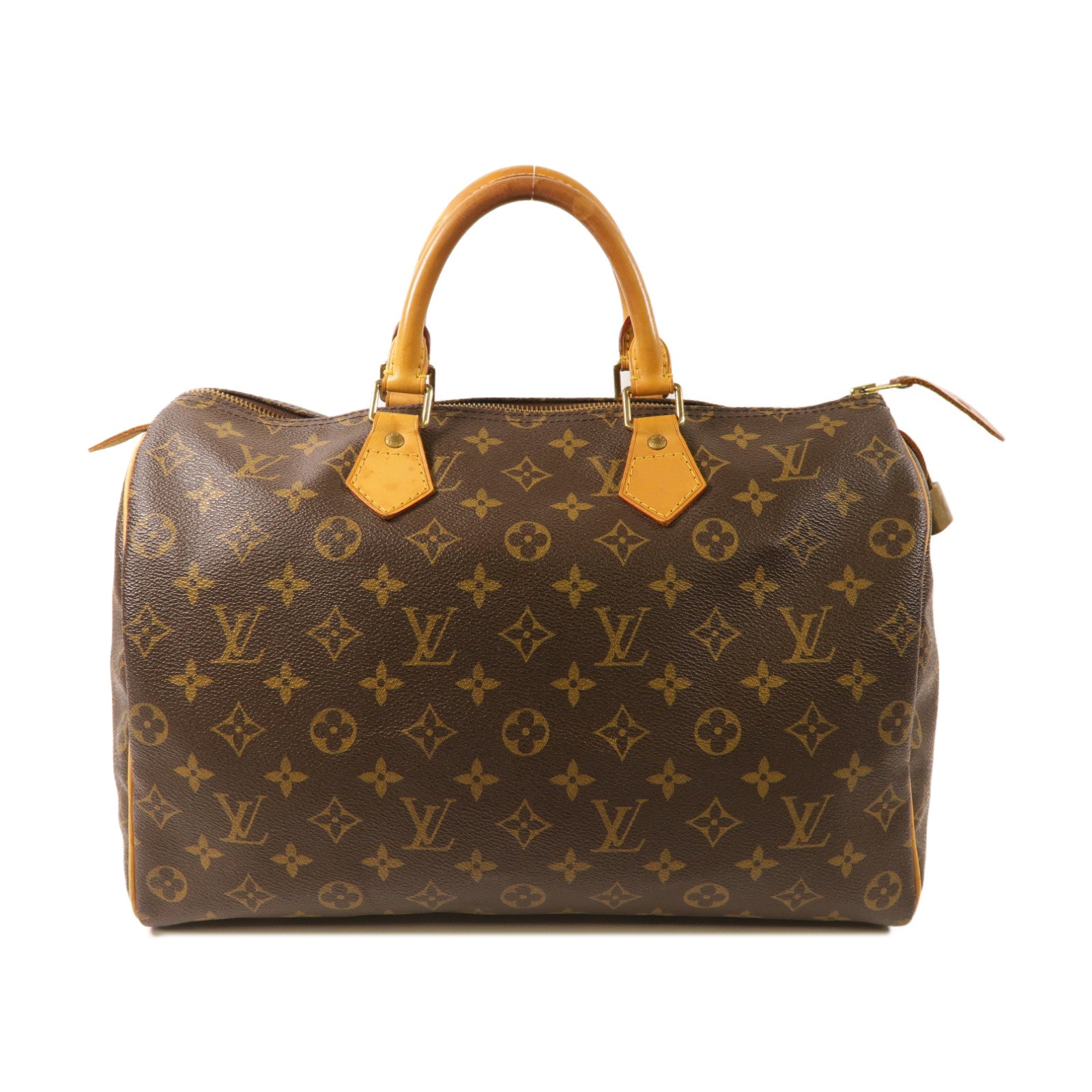 LOUIS VUITTON **【激減優惠】Monogram Speedy 35金扣手挽袋啡色