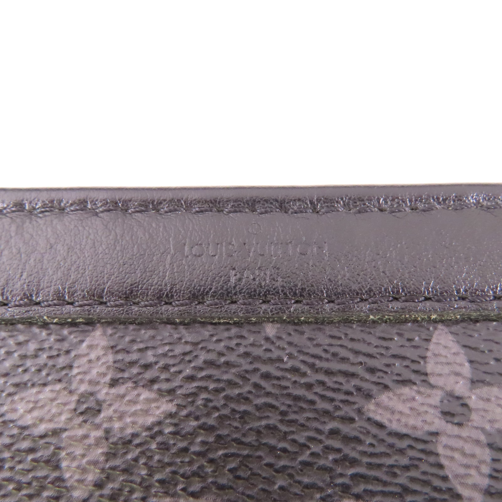 LOUIS VUITTON Monogram Eclipse Gaston銀扣肩背袋