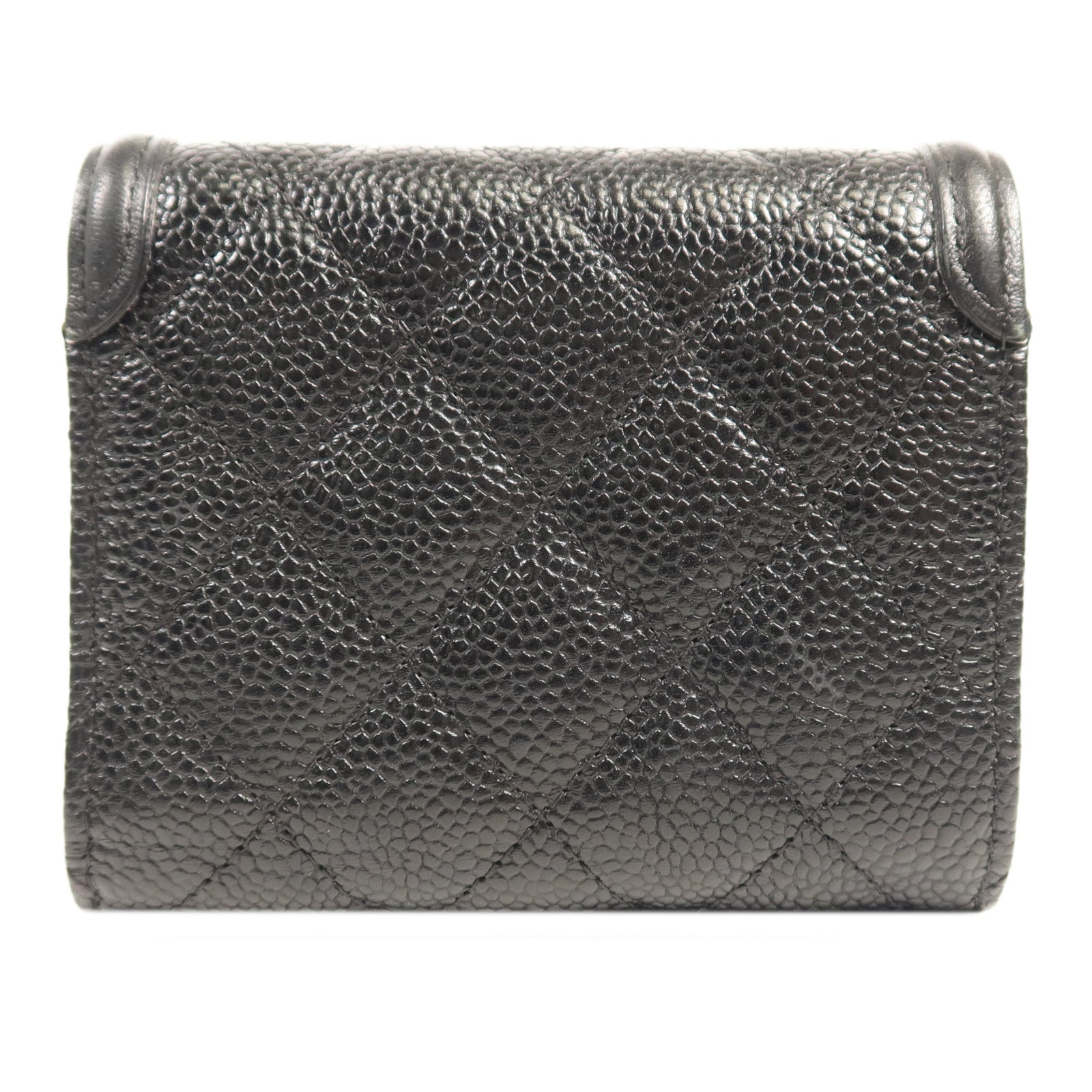 CHANEL 牛皮皮革Wallet金扣錢包