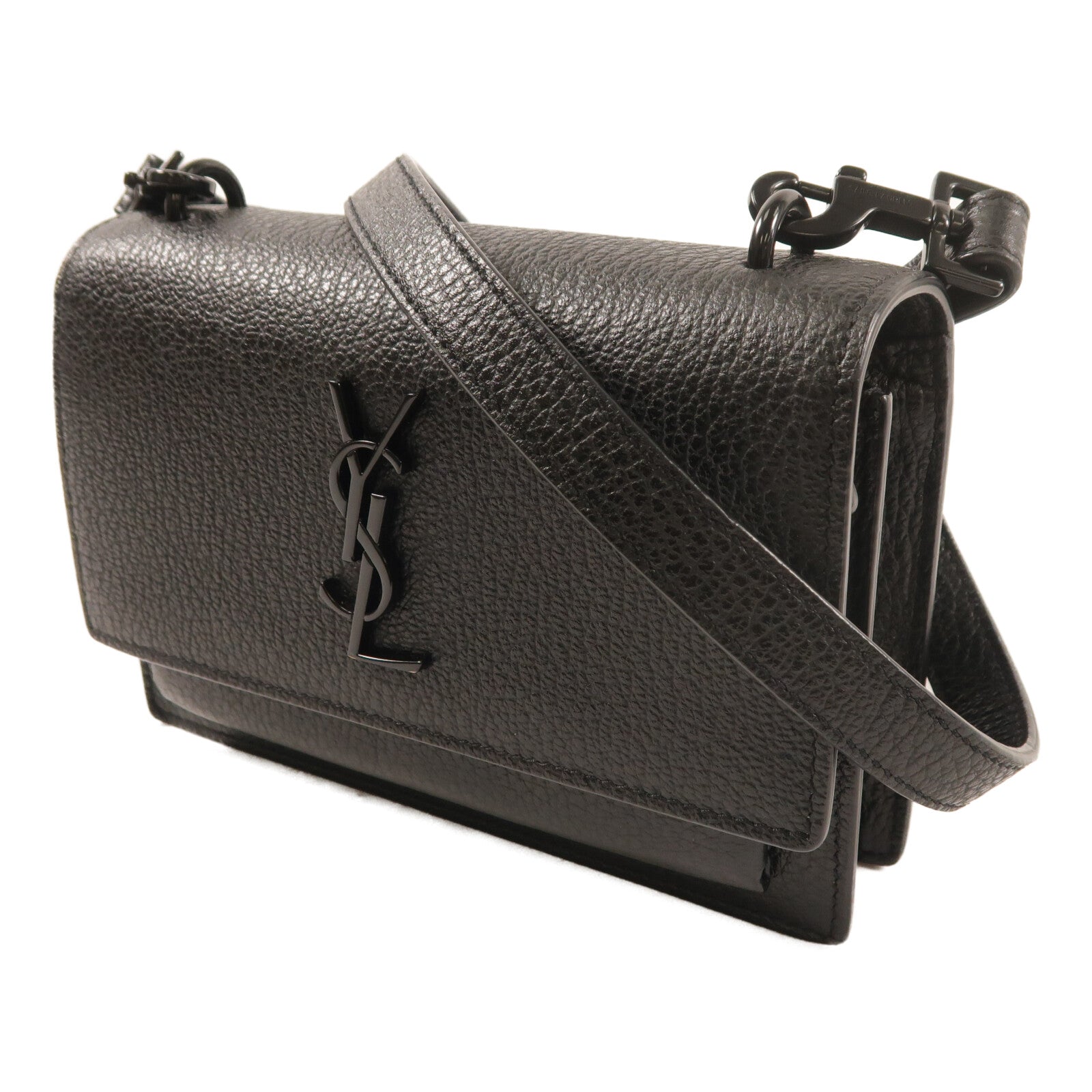 YVES SAINT LAURENT 牛皮皮革Wallet On Chain肩背袋