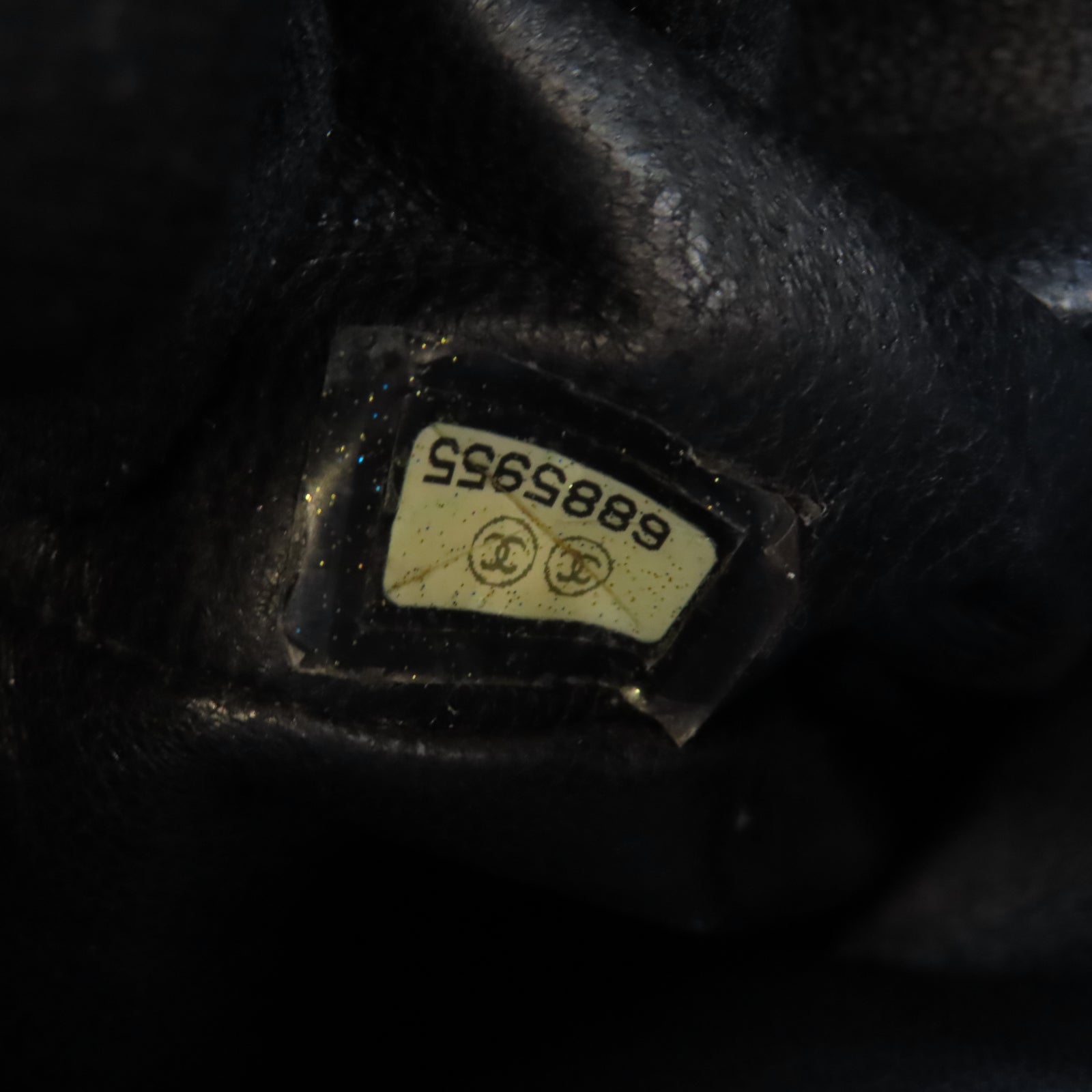 CHANEL 【激減優惠】菱格Caviar皮革Tote Bag銀扣肩背袋黑色