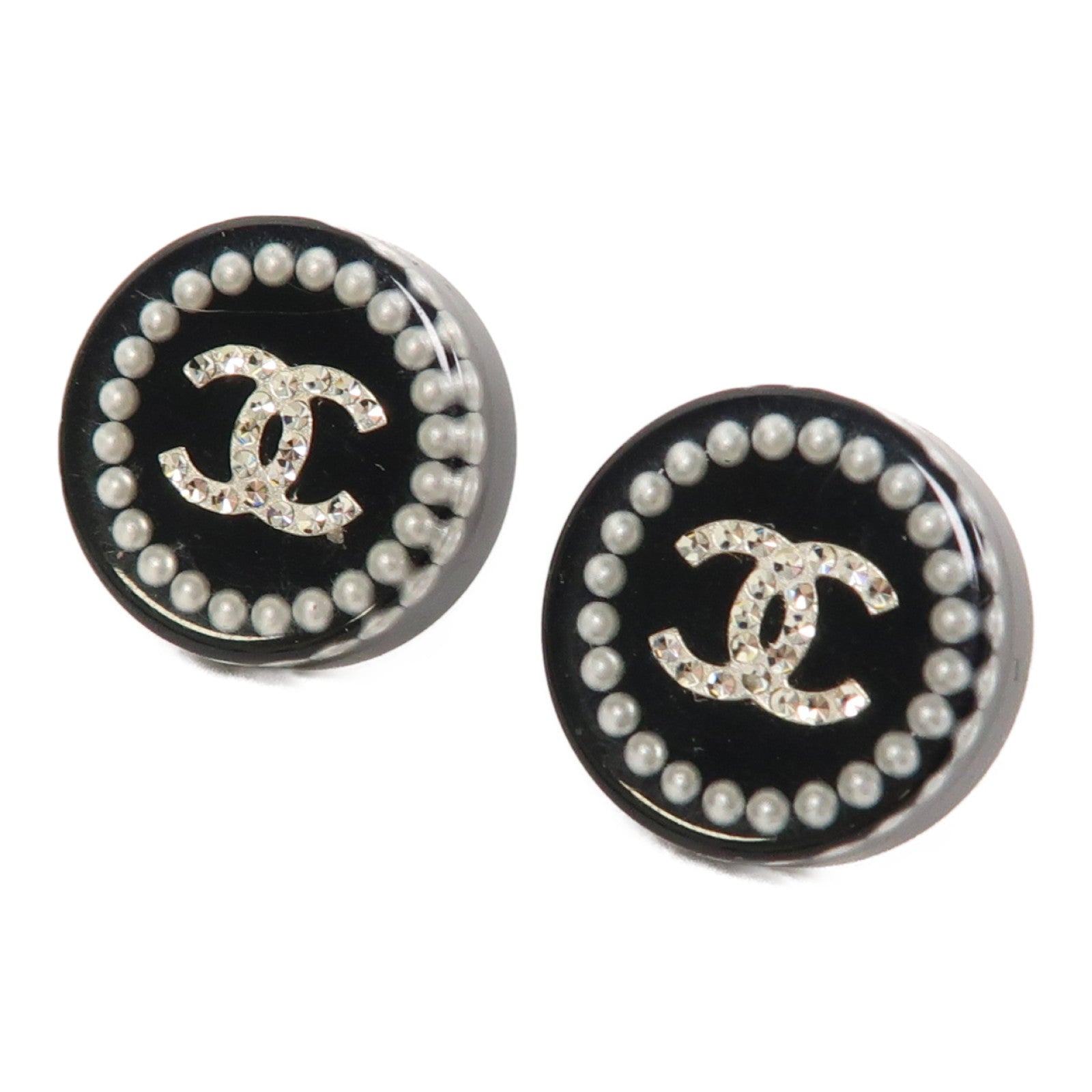 CHANEL PVC Earrings耳環黑色