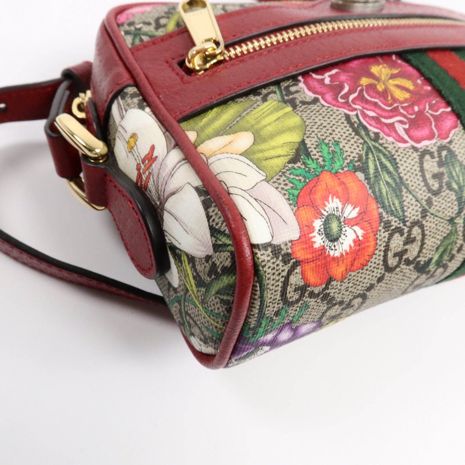 GUCCI 塗層帆布Ophidia GG Supreme Floral肩背袋